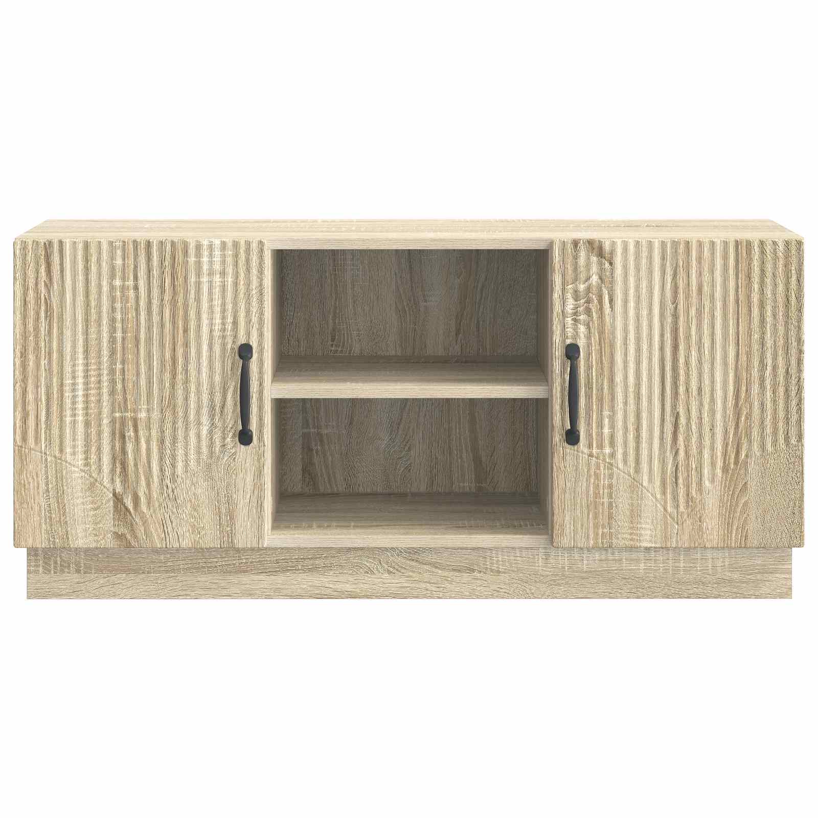 TV-kast Sonoma Eiken 102 x 34,5 x 47 cm Bewerkt hout is nu te koop bij PeponiXL, paradijselijk wonen!
