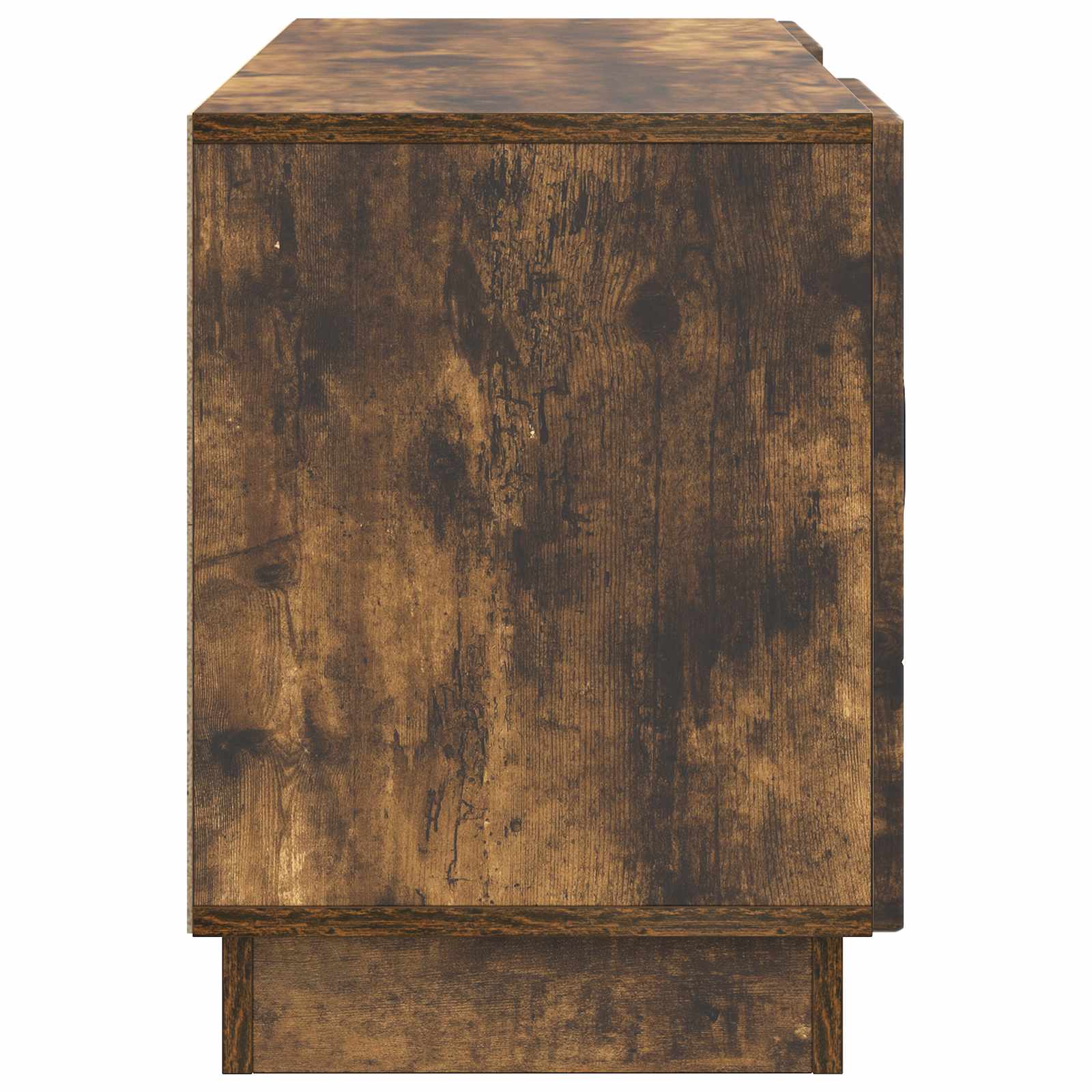 TV-kast Gerookt eiken 102 x 34,5 x 47 cm Bewerkt hout is nu te koop bij PeponiXL, paradijselijk wonen!