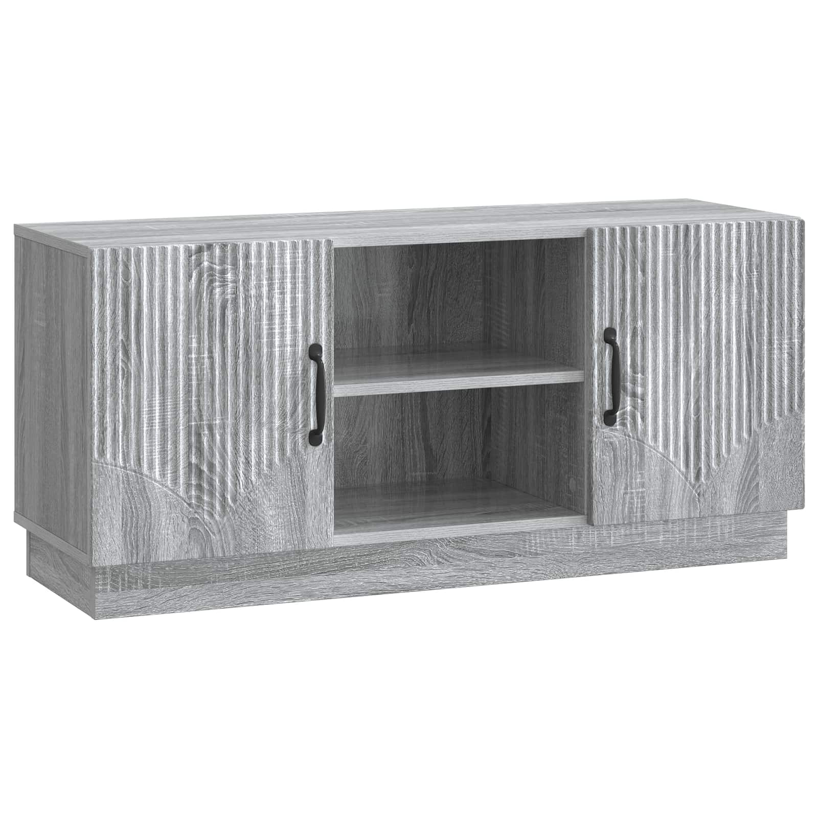 TV-kast Grijs sonoma 102 x 34,5 x 47 cm Bewerkt hout is nu te koop bij PeponiXL, paradijselijk wonen!