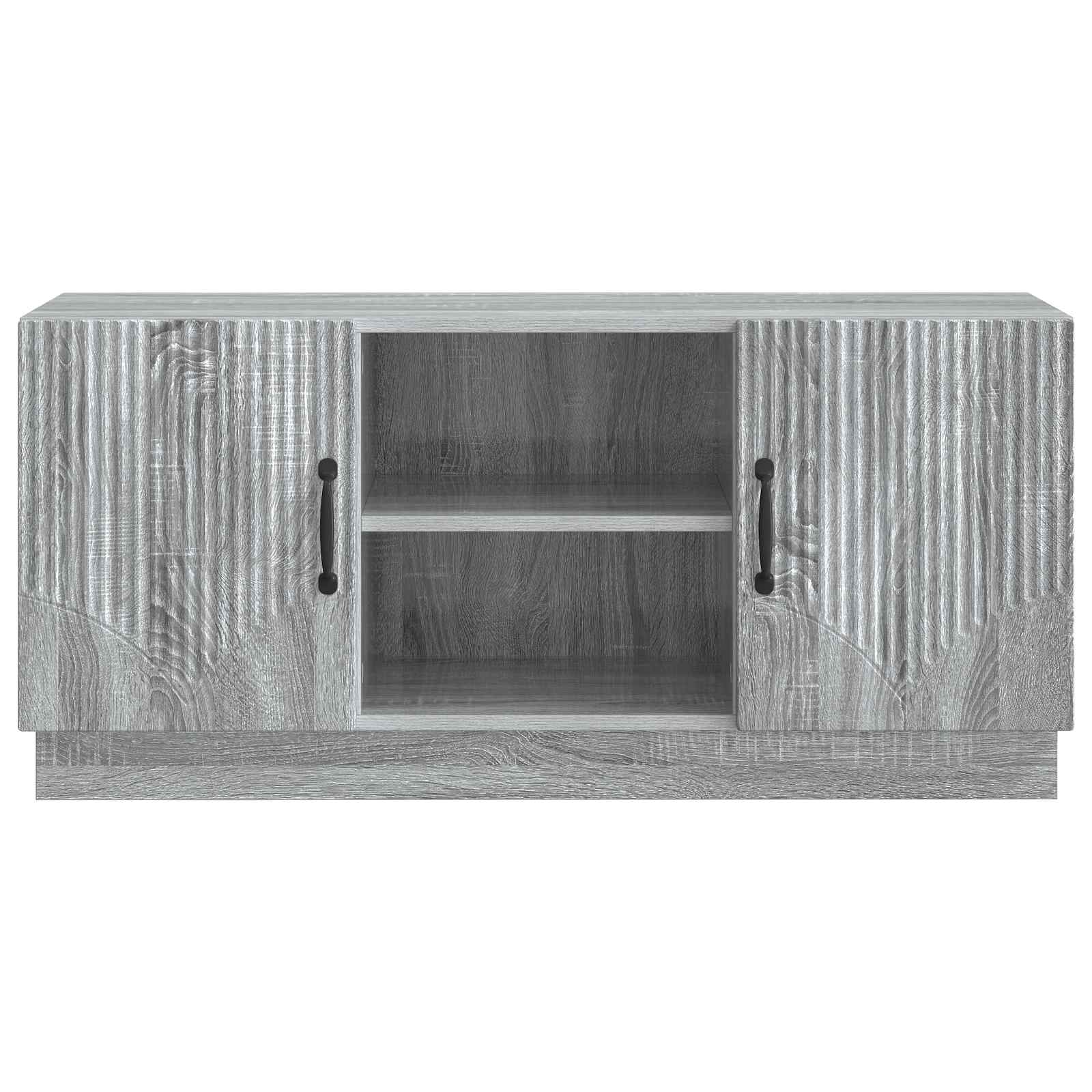 TV-kast Grijs sonoma 102 x 34,5 x 47 cm Bewerkt hout is nu te koop bij PeponiXL, paradijselijk wonen!