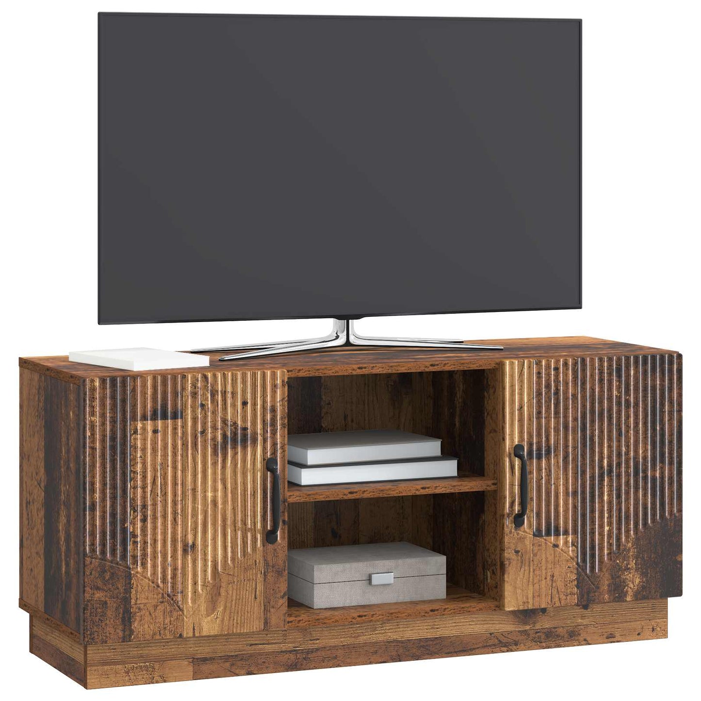 TV-kast Oud hout 102 x 34,5 x 47 cm Bewerkt hout is nu te koop bij PeponiXL, paradijselijk wonen!