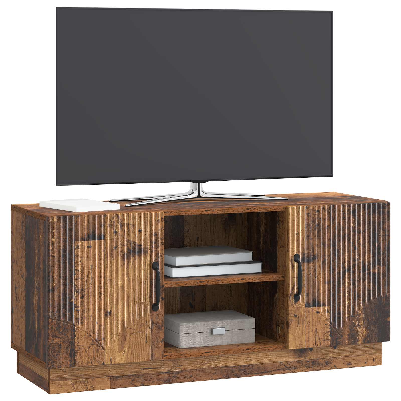 TV-kast Oud hout 102 x 34,5 x 47 cm Bewerkt hout is nu te koop bij PeponiXL, paradijselijk wonen!
