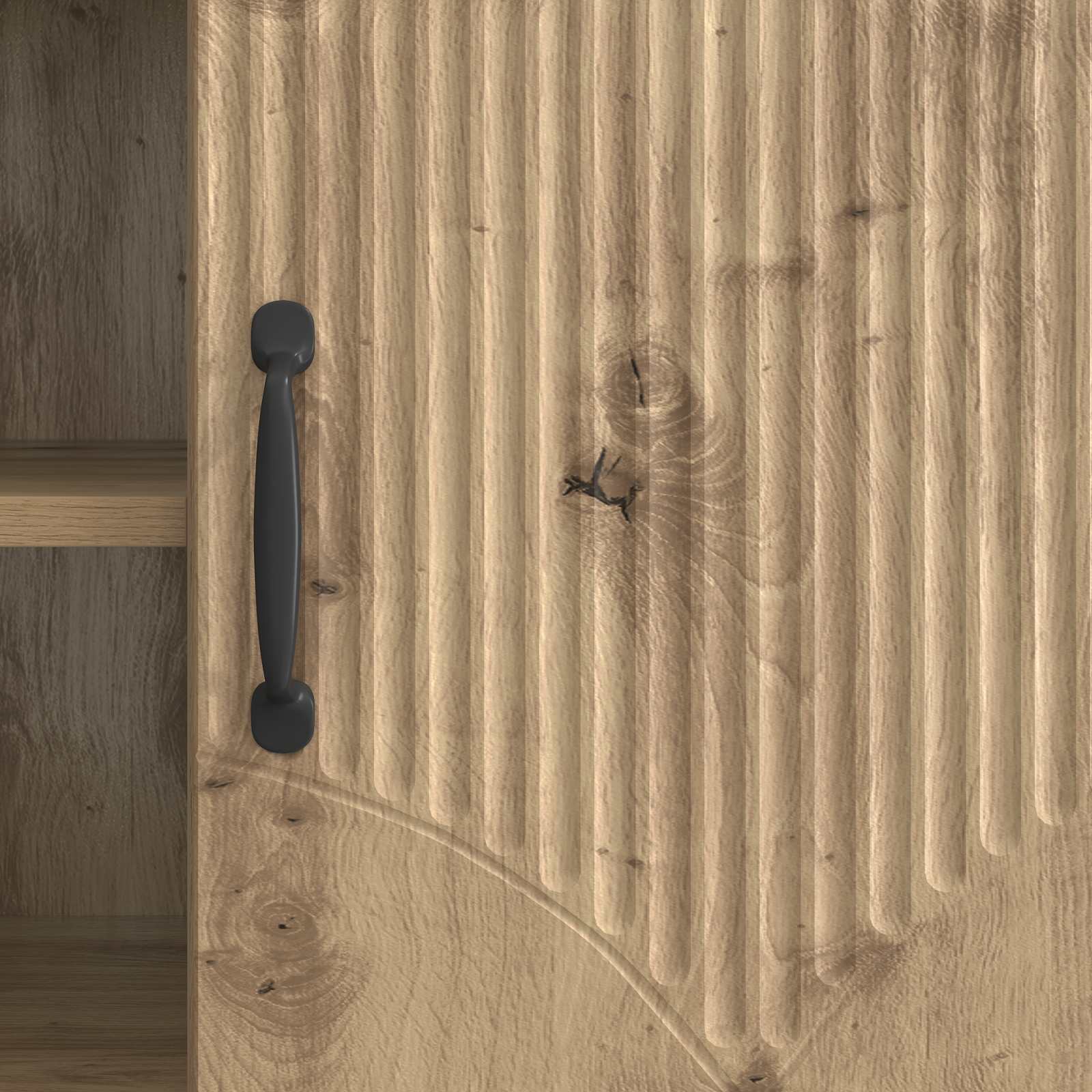 TV-kast Artisanaal eiken 102 x 34,5 x 47 cm Bewerkt hout is nu te koop bij PeponiXL, paradijselijk wonen!
