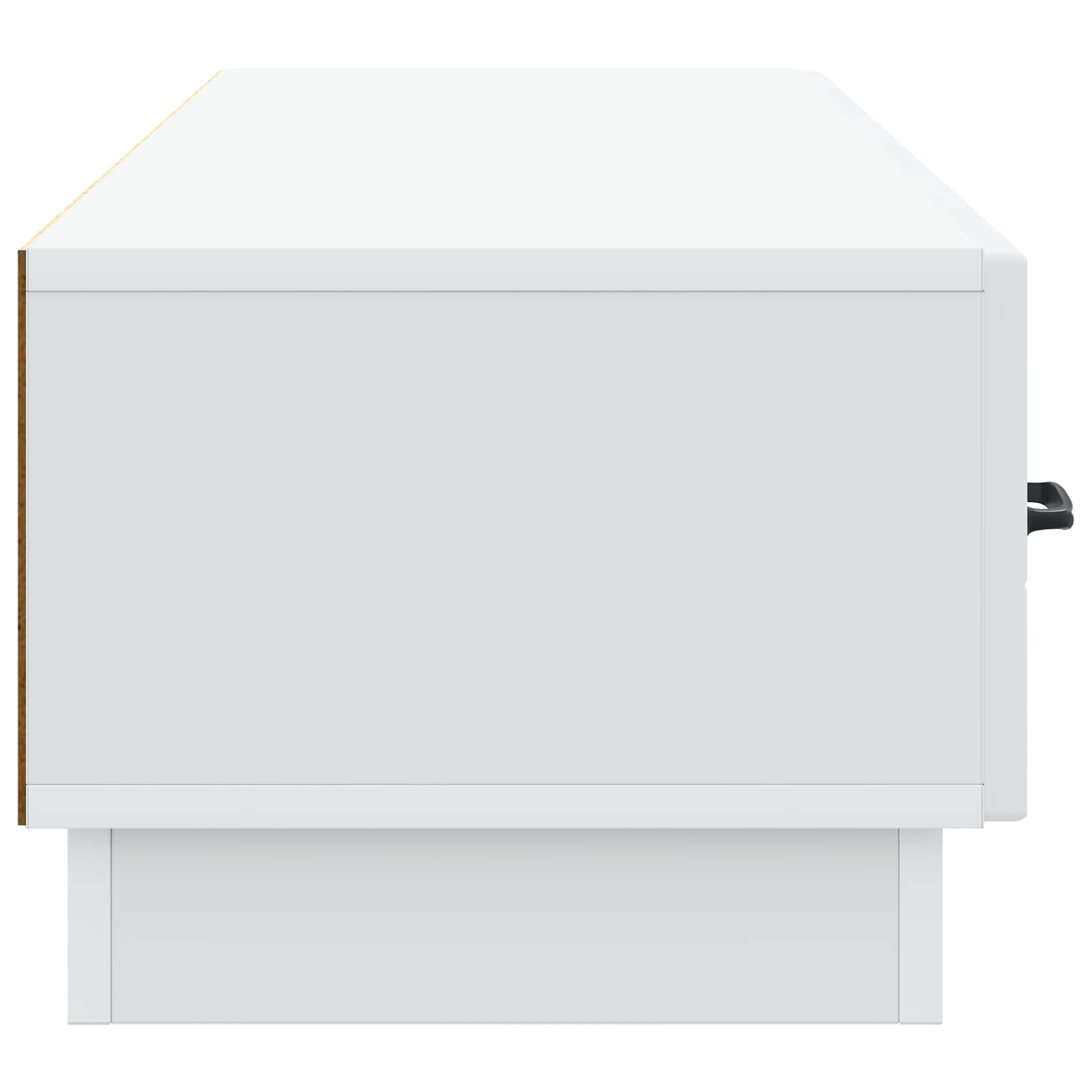TV-kast met lade Wit 147 x 34,5 x 27 cm Bewerkt hout is nu te koop bij PeponiXL, paradijselijk wonen!