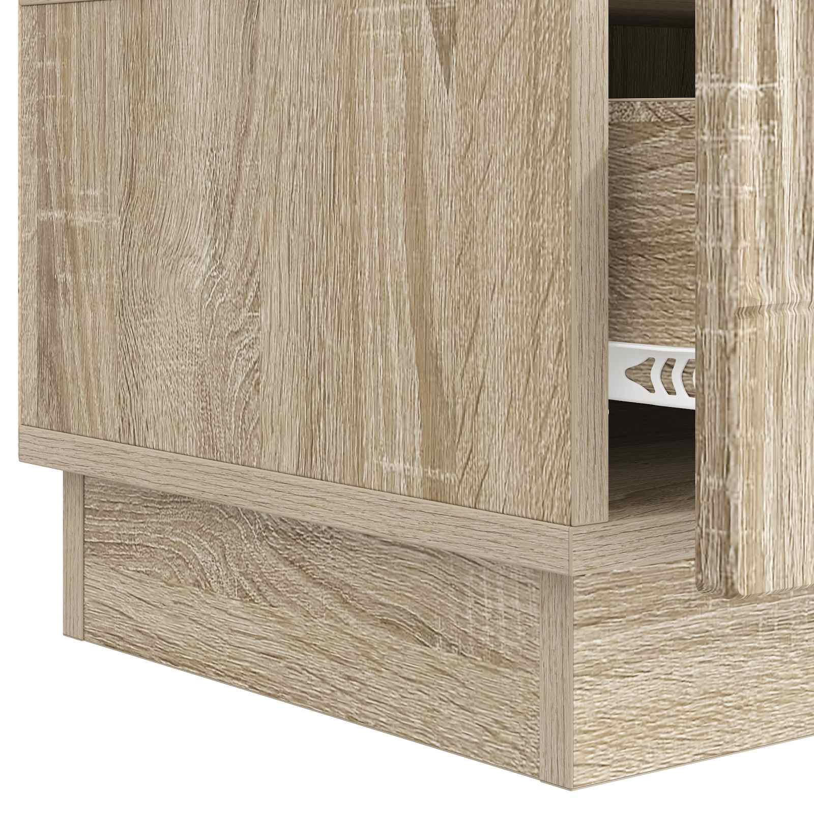 TV-kast met lade Sonoma Eiken 147 x 34,5 x 27 cm Bewerkt hout is nu te koop bij PeponiXL, paradijselijk wonen!