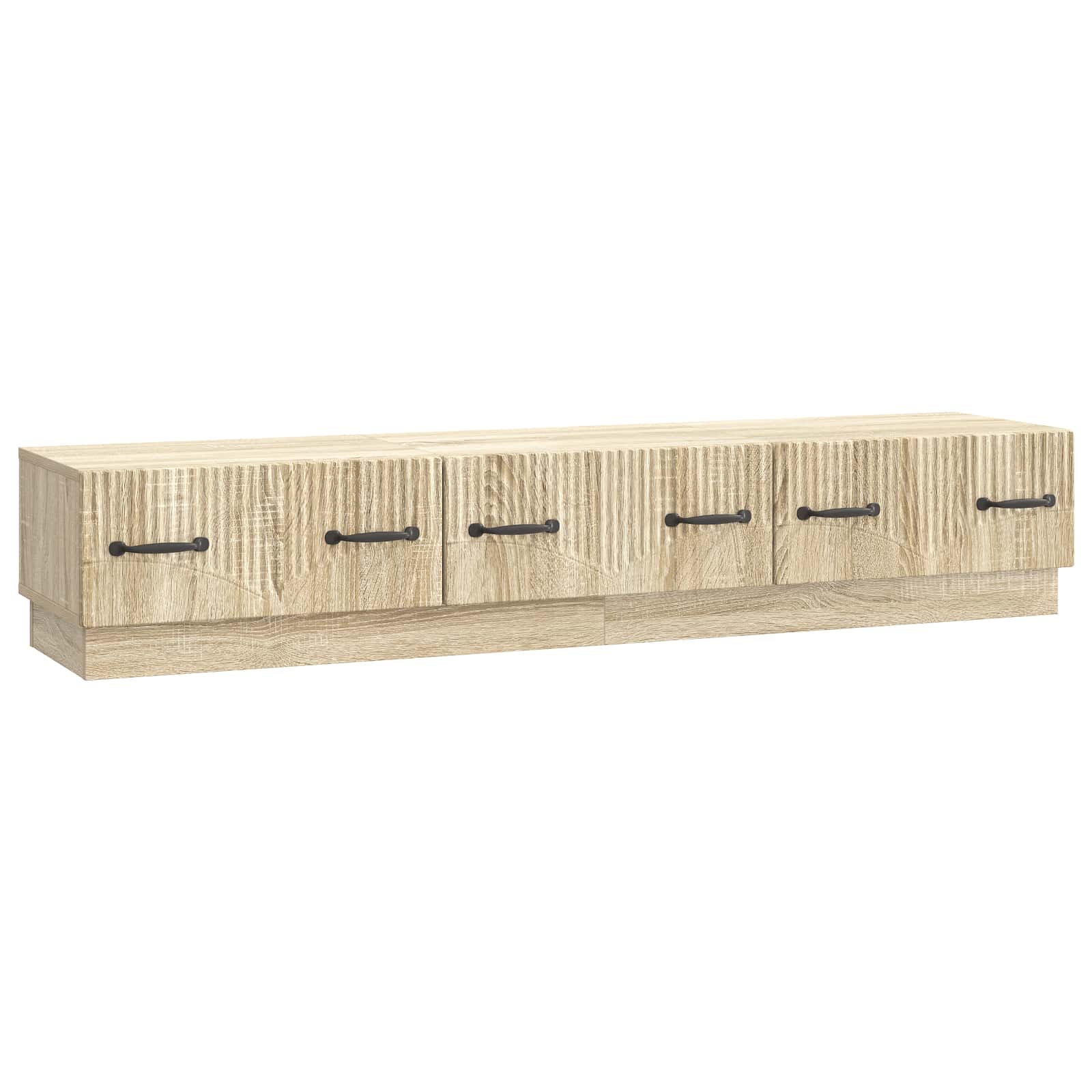 TV-kast met lade Sonoma Eiken 147 x 34,5 x 27 cm Bewerkt hout is nu te koop bij PeponiXL, paradijselijk wonen!