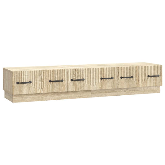 TV-kast met lade Sonoma Eiken 147 x 34,5 x 27 cm Bewerkt hout is nu te koop bij PeponiXL, paradijselijk wonen!