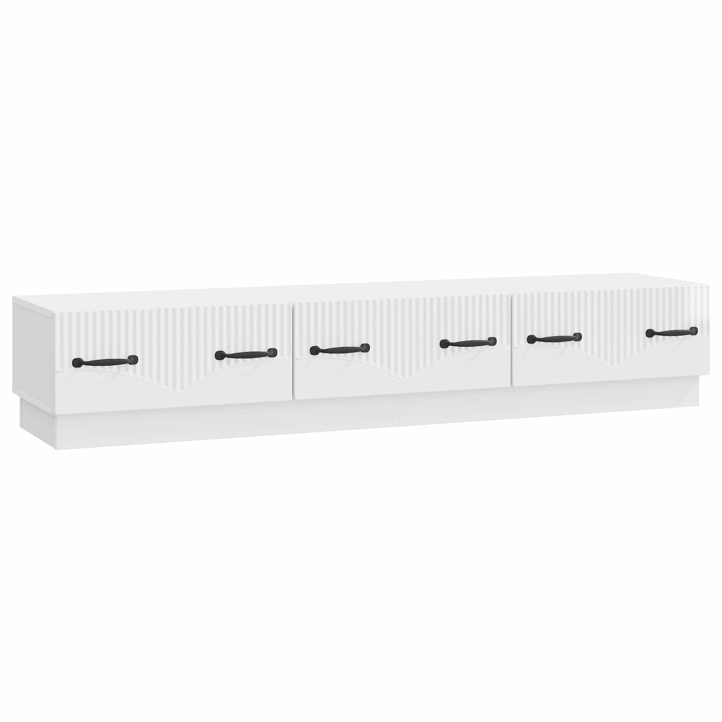 TV-kast met lade Hoogglans Wit 147 x 34,5 x 27 cm Bewerkt hout is nu te koop bij PeponiXL, paradijselijk wonen!