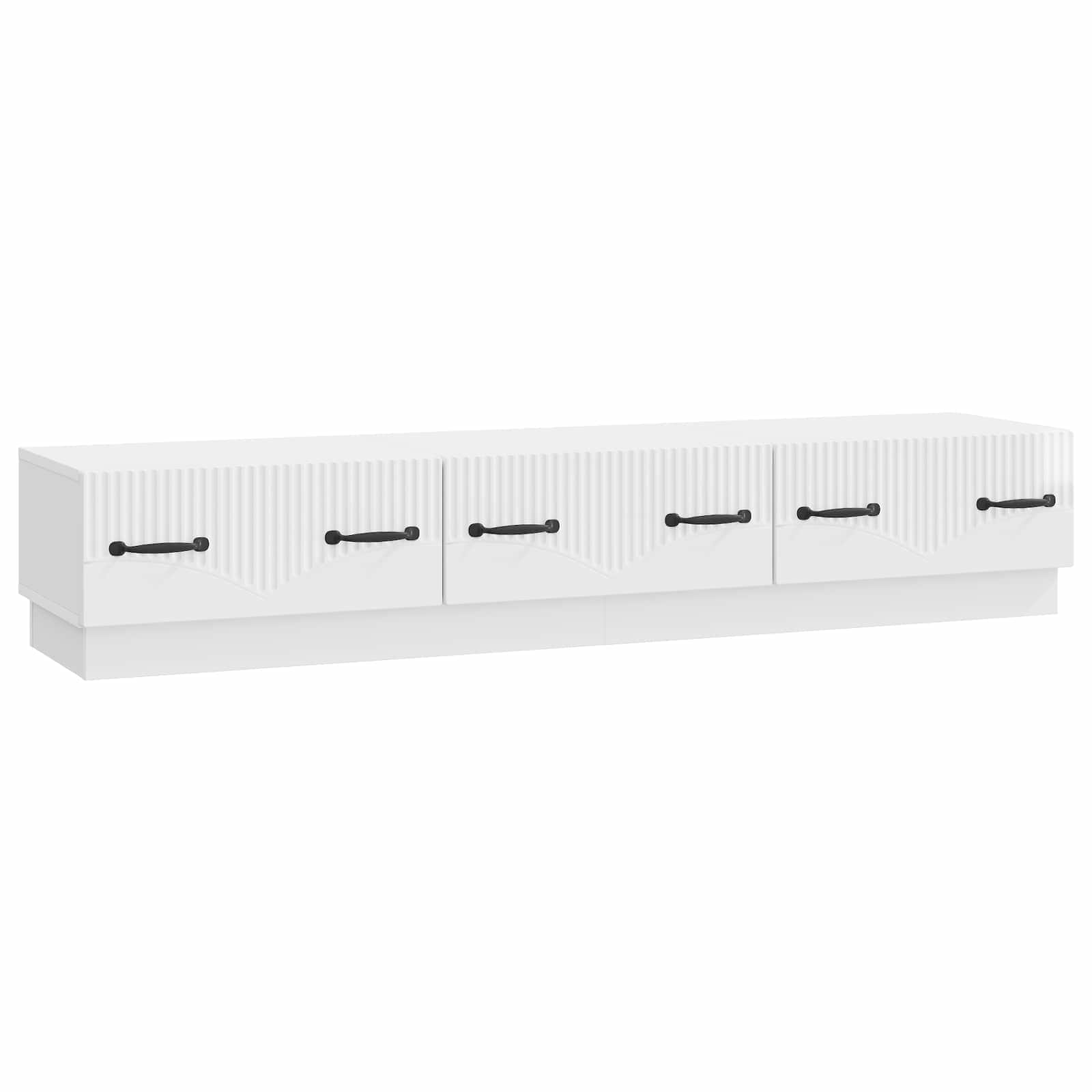 TV-kast met lade Hoogglans Wit 147 x 34,5 x 27 cm Bewerkt hout is nu te koop bij PeponiXL, paradijselijk wonen!