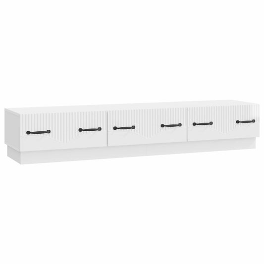 TV-kast met lade Hoogglans Wit 147 x 34,5 x 27 cm Bewerkt hout is nu te koop bij PeponiXL, paradijselijk wonen!