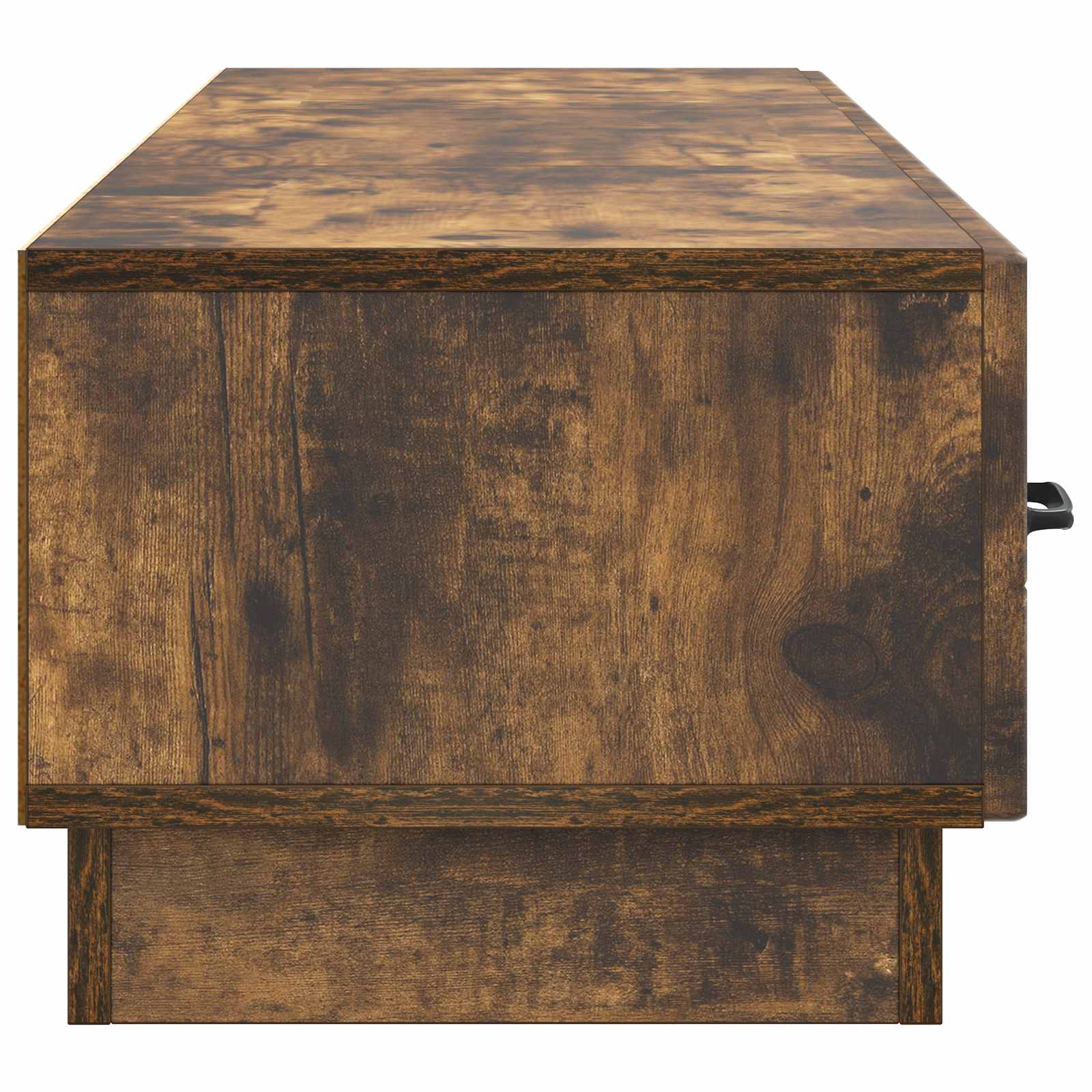 TV-kast met lade Gerookt eiken 147 x 34,5 x 27 cm Bewerkt hout is nu te koop bij PeponiXL, paradijselijk wonen!