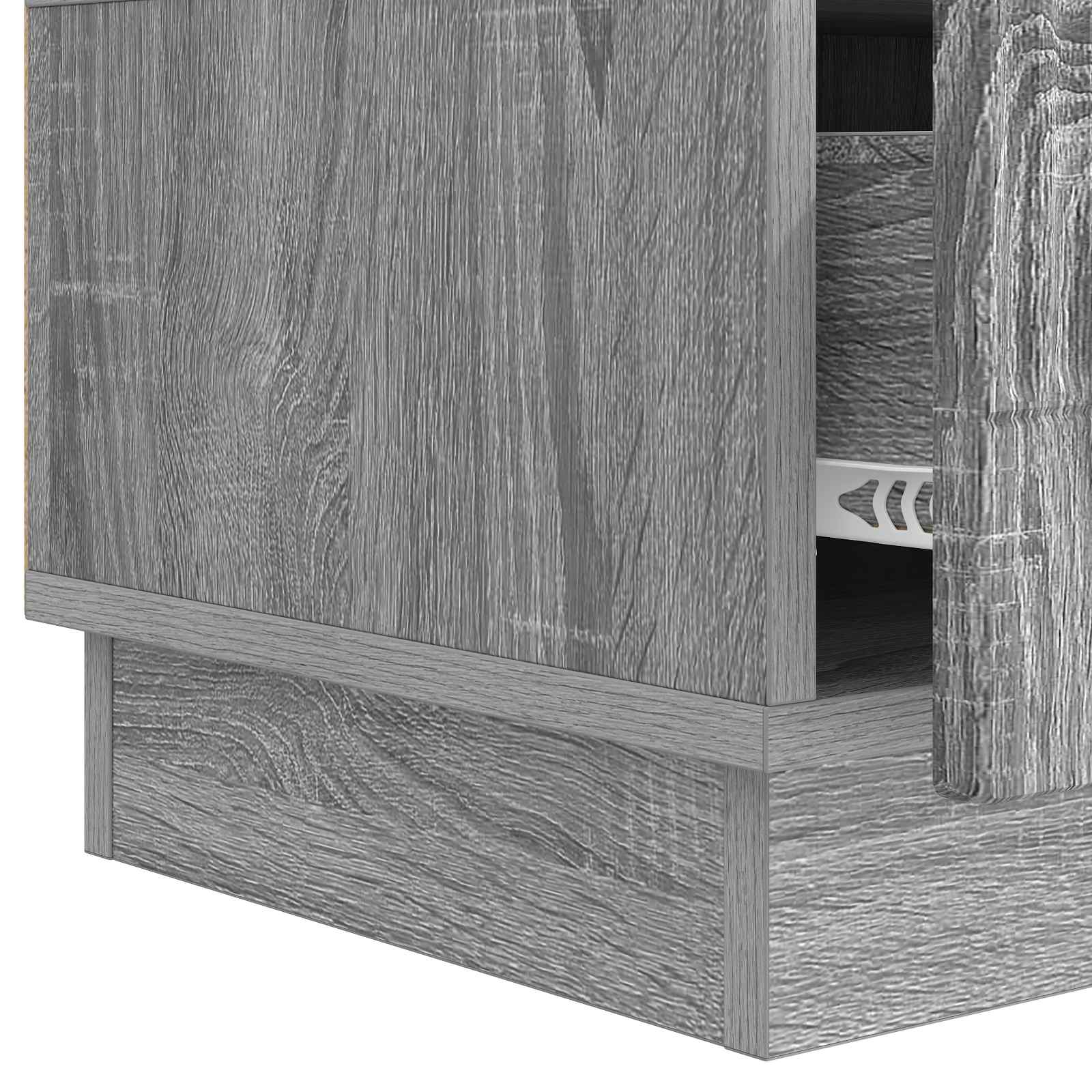 TV-kast met lade Grijs sonoma 147 x 34,5 x 27 cm Bewerkt hout is nu te koop bij PeponiXL, paradijselijk wonen!