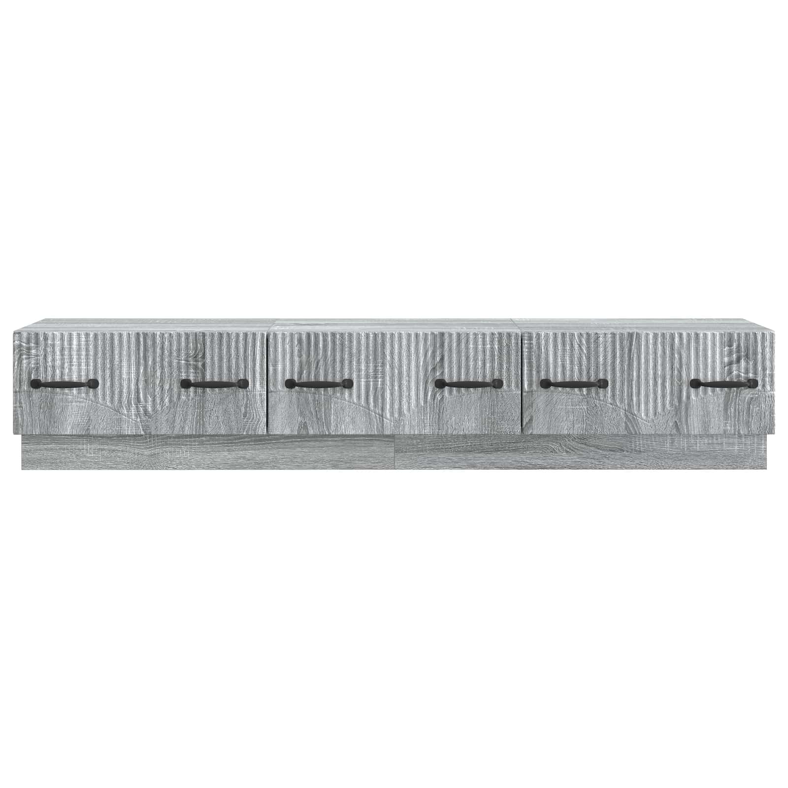 TV-kast met lade Grijs sonoma 147 x 34,5 x 27 cm Bewerkt hout is nu te koop bij PeponiXL, paradijselijk wonen!