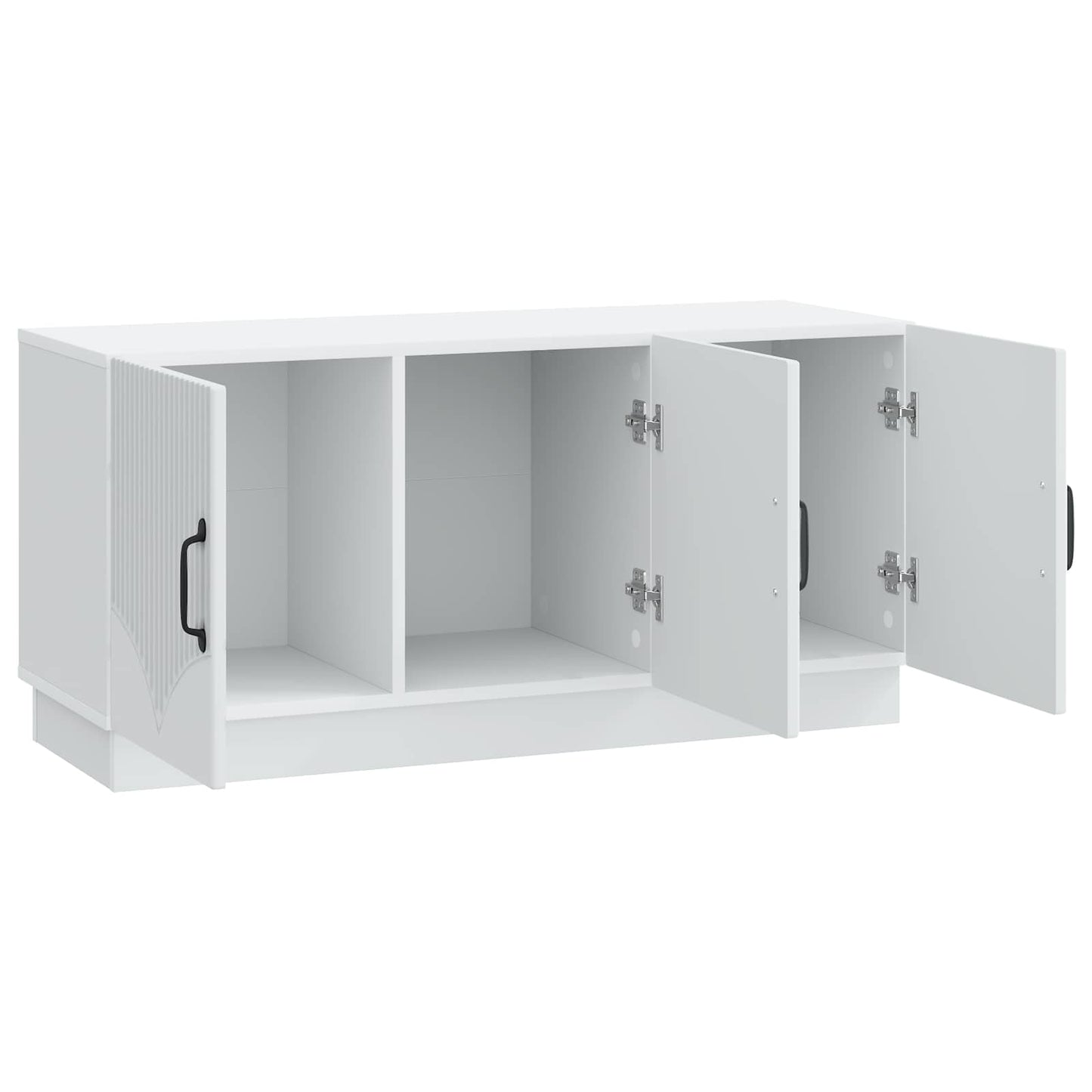 TV-kast Wit 99 x 34,5 x 47 cm Bewerkt hout is nu te koop bij PeponiXL, paradijselijk wonen!