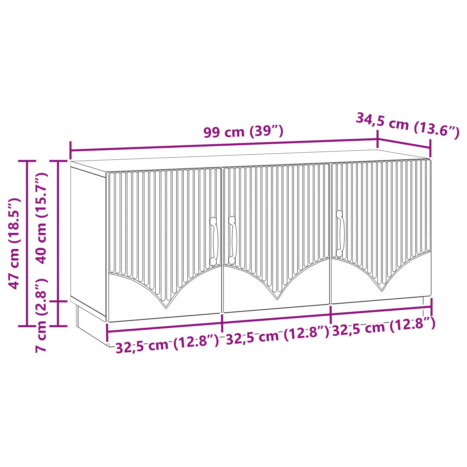 TV-kast Wit 99 x 34,5 x 47 cm Bewerkt hout is nu te koop bij PeponiXL, paradijselijk wonen!