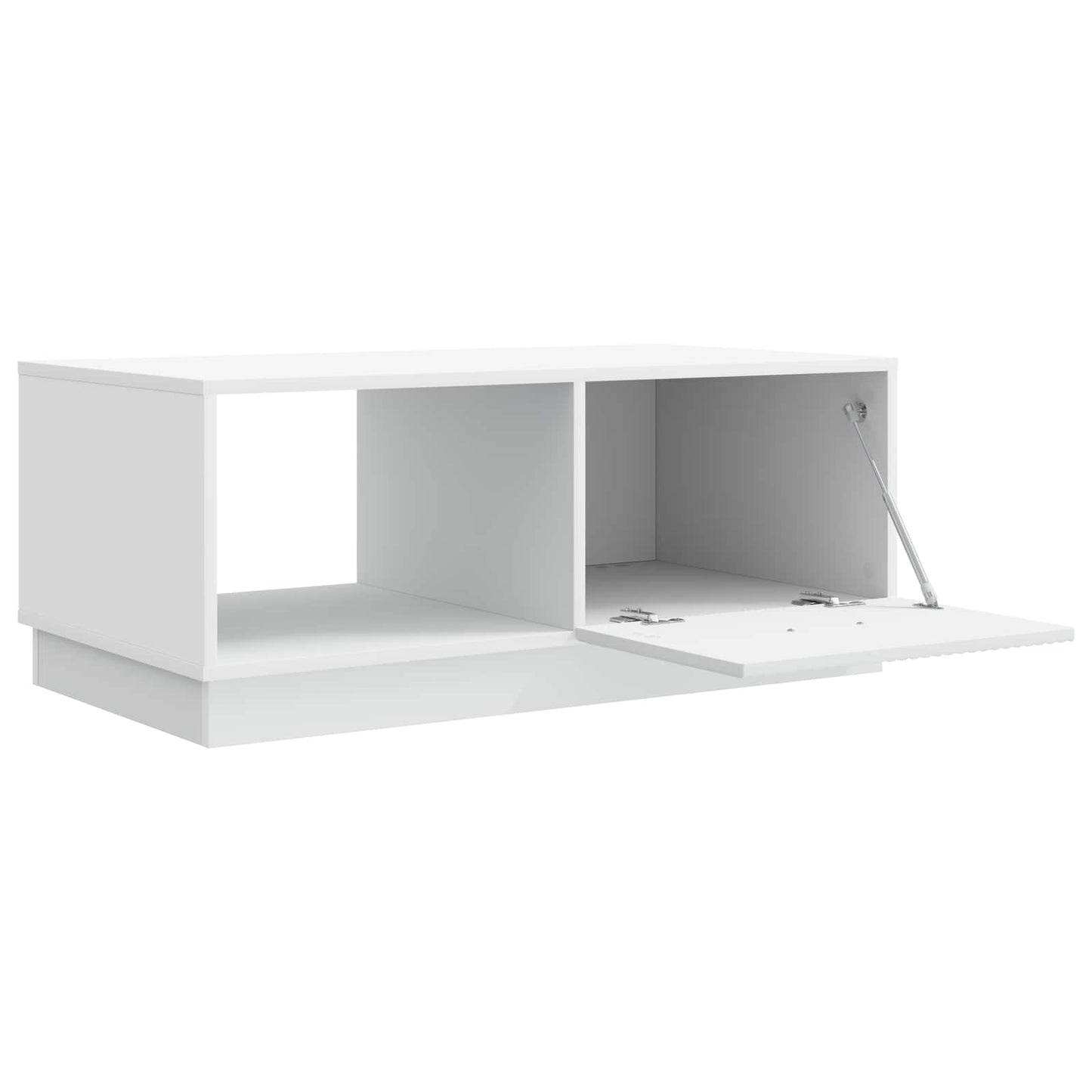 Salontafel Wit 90 x 50 x 37 cm Bewerkt hout is nu te koop bij PeponiXL, paradijselijk wonen!