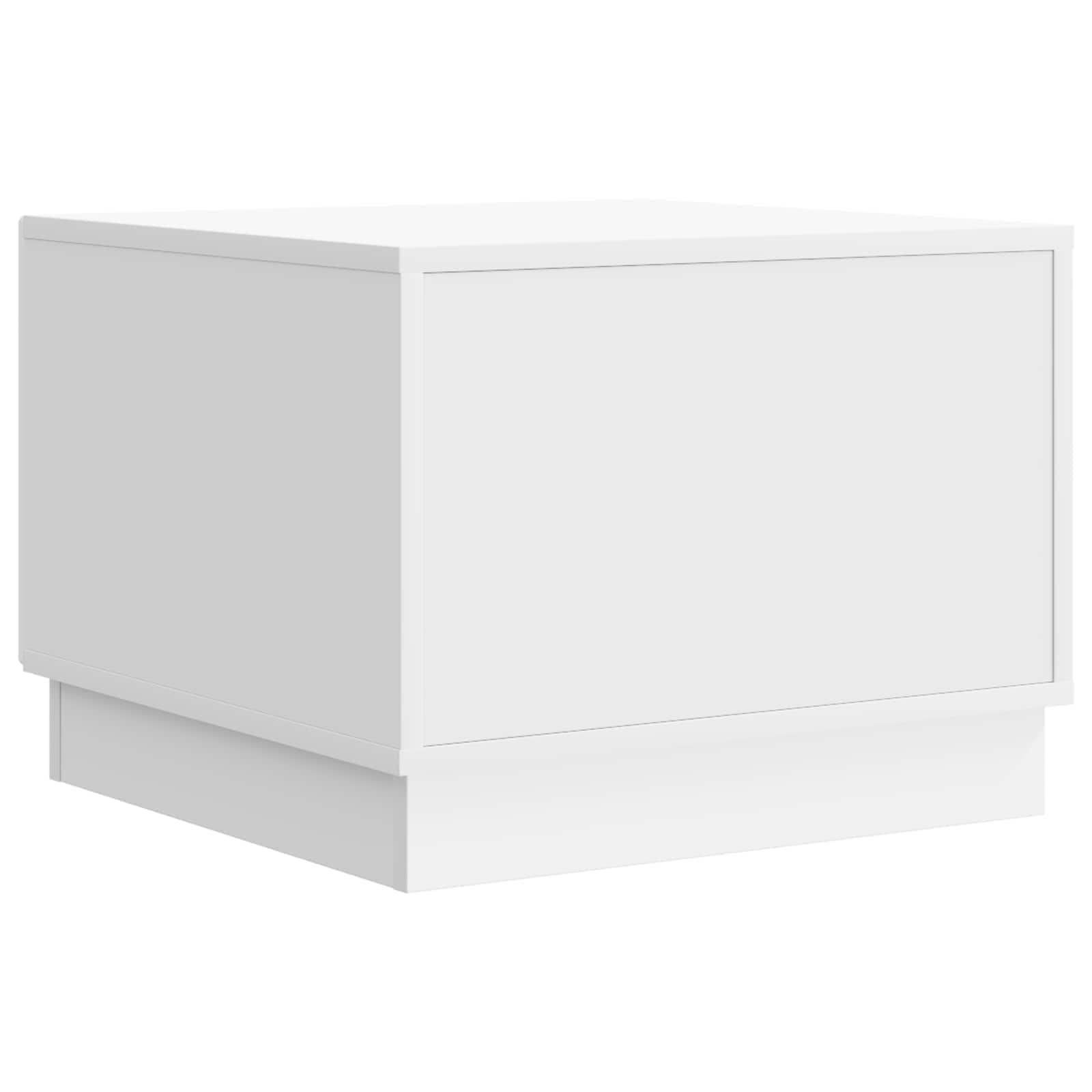 Salontafel met lade Wit 49 x 50 x 37 cm Bewerkt hout is nu te koop bij PeponiXL, paradijselijk wonen!