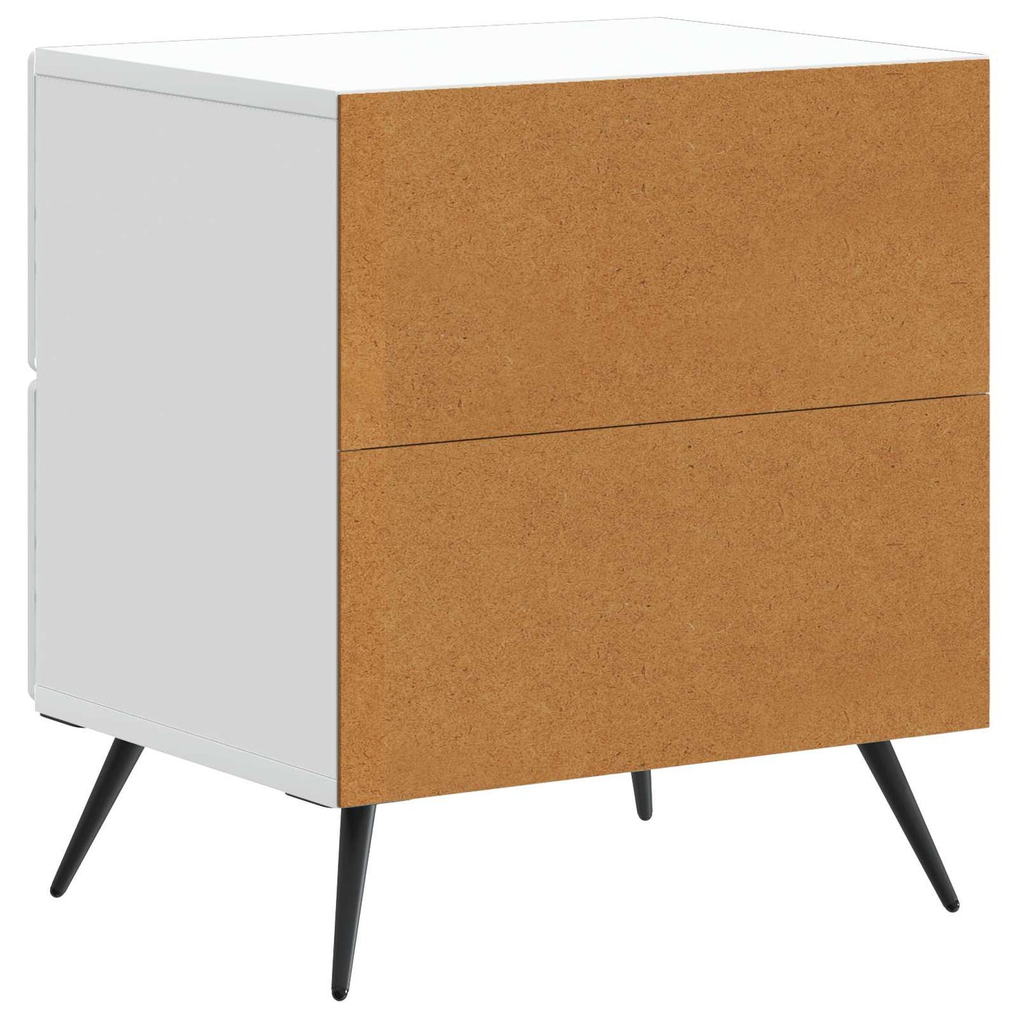 Nachtkastje met lade Wit 43 x 34,5 x 47,5 cm Bewerkt hout is nu te koop bij PeponiXL, paradijselijk wonen!