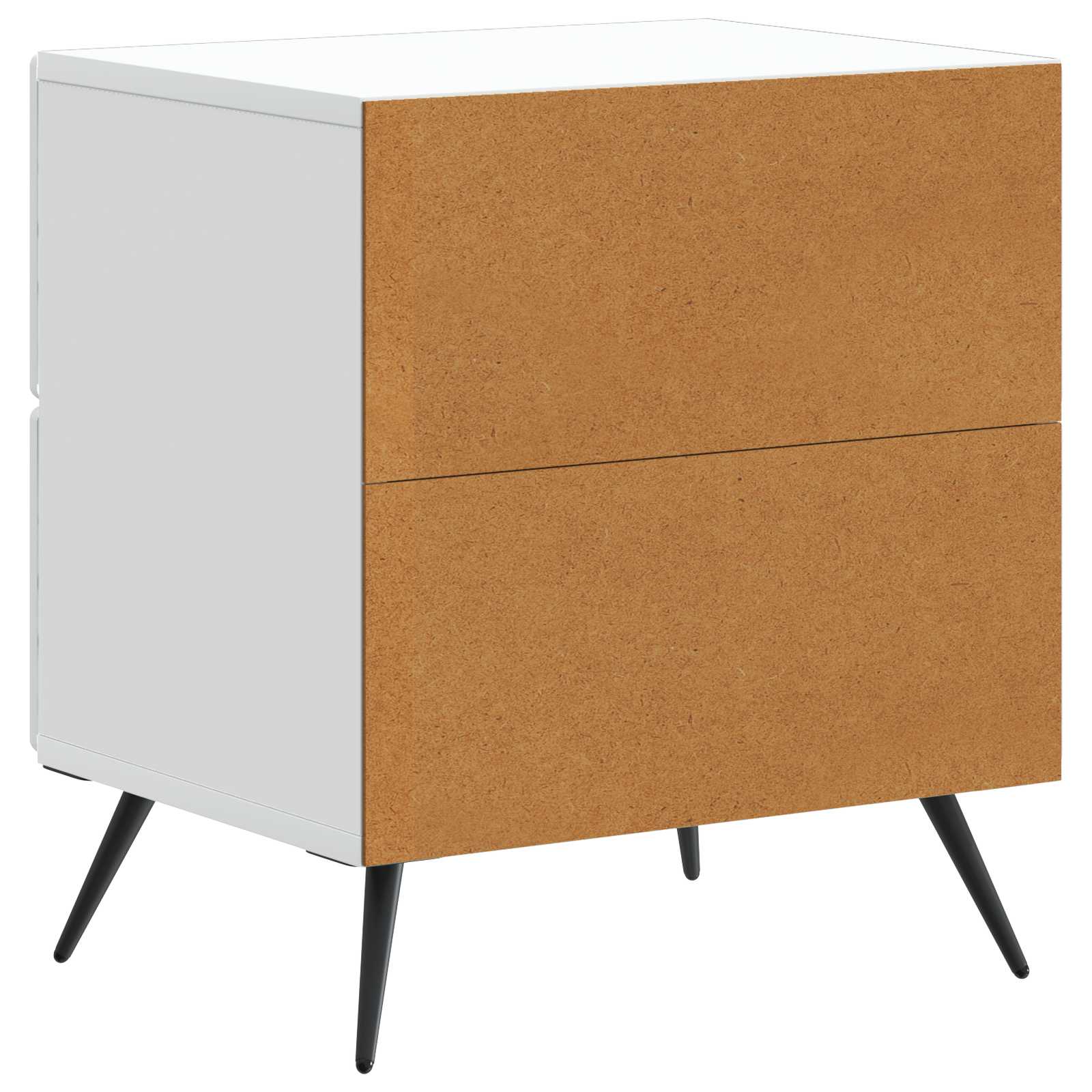 Nachtkastje met lade Wit 43 x 34,5 x 47,5 cm Bewerkt hout is nu te koop bij PeponiXL, paradijselijk wonen!