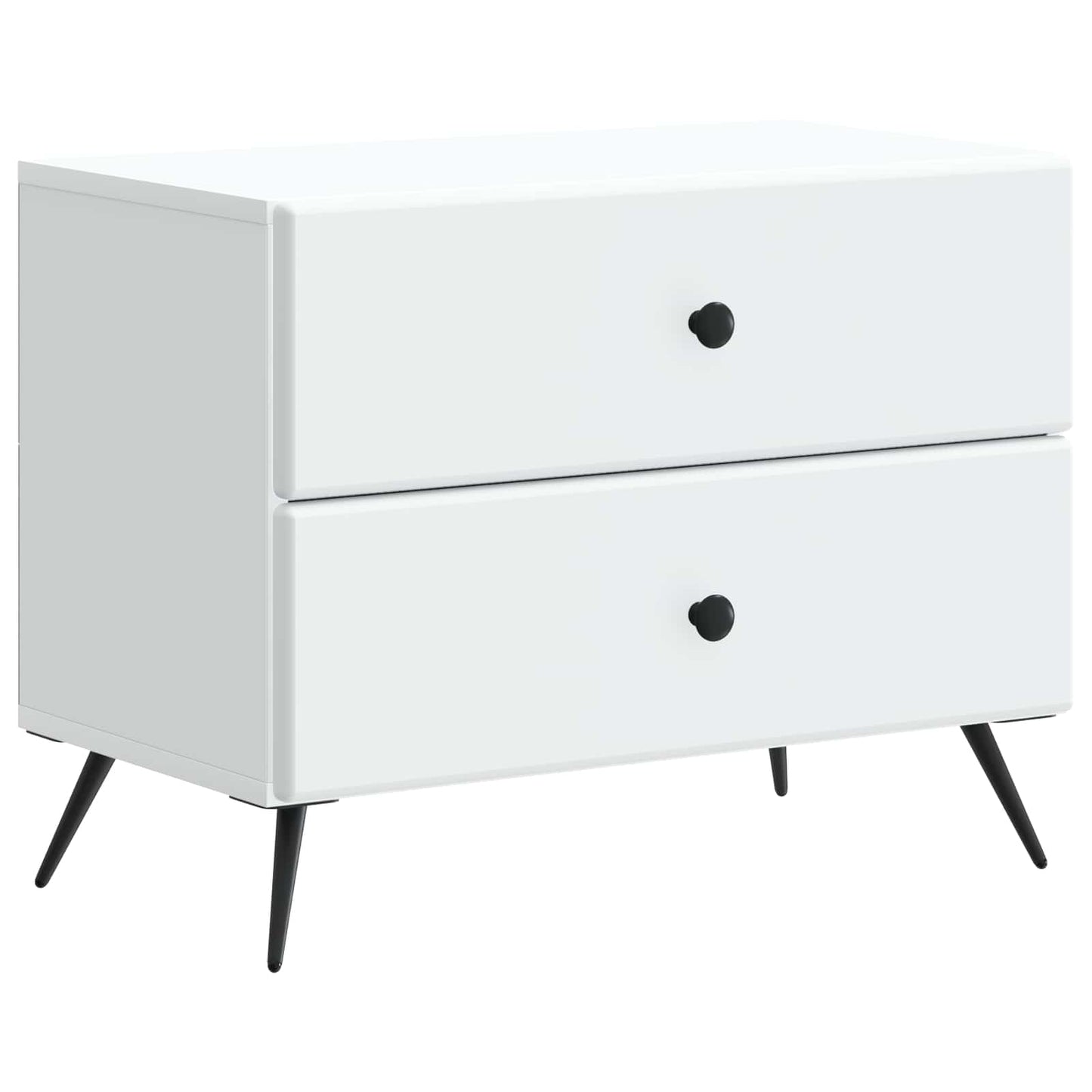 Nachtkastje met lade Wit 62 x 34,5 x 47,5 cm Bewerkt hout is nu te koop bij PeponiXL, paradijselijk wonen!