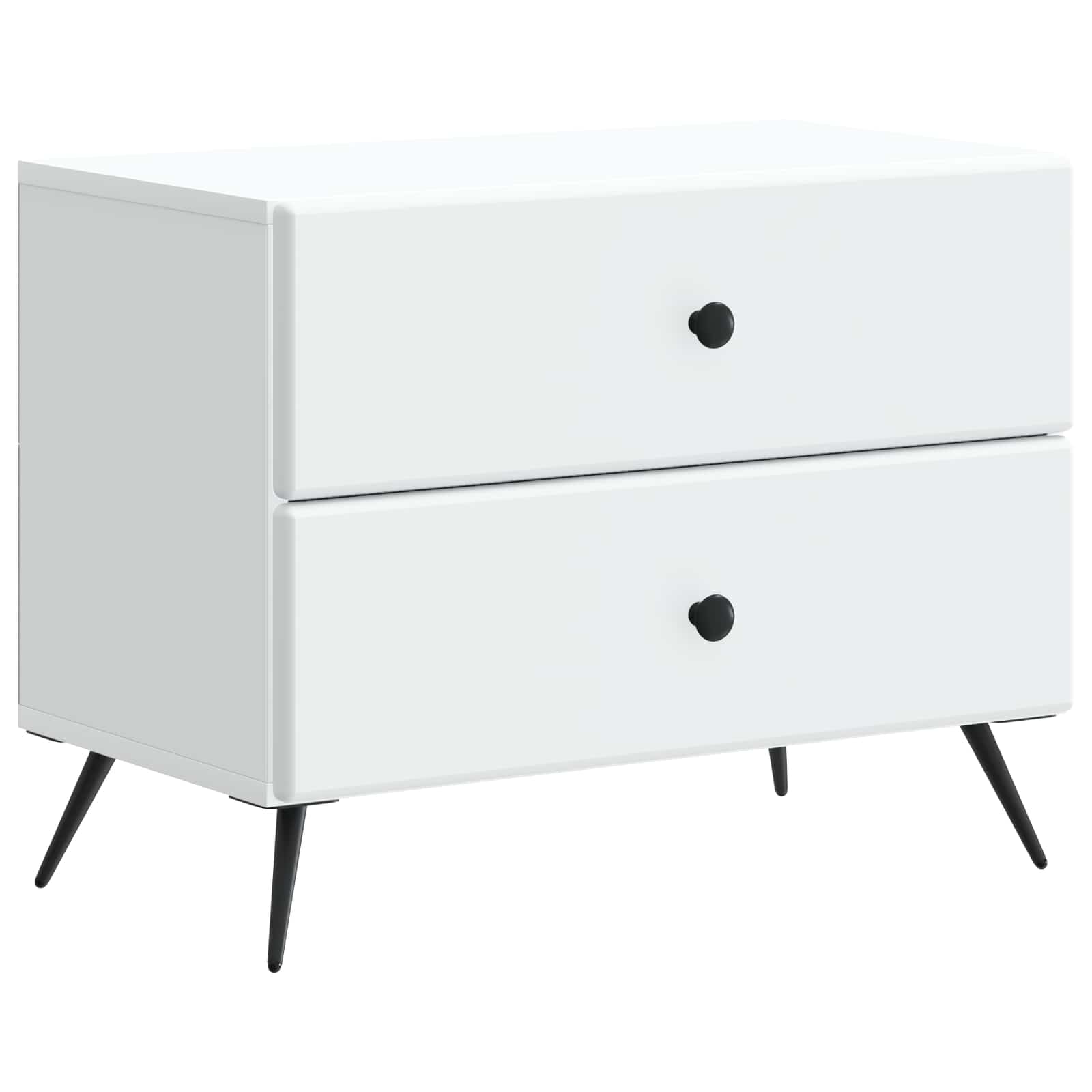 Nachtkastje met lade Wit 62 x 34,5 x 47,5 cm Bewerkt hout is nu te koop bij PeponiXL, paradijselijk wonen!