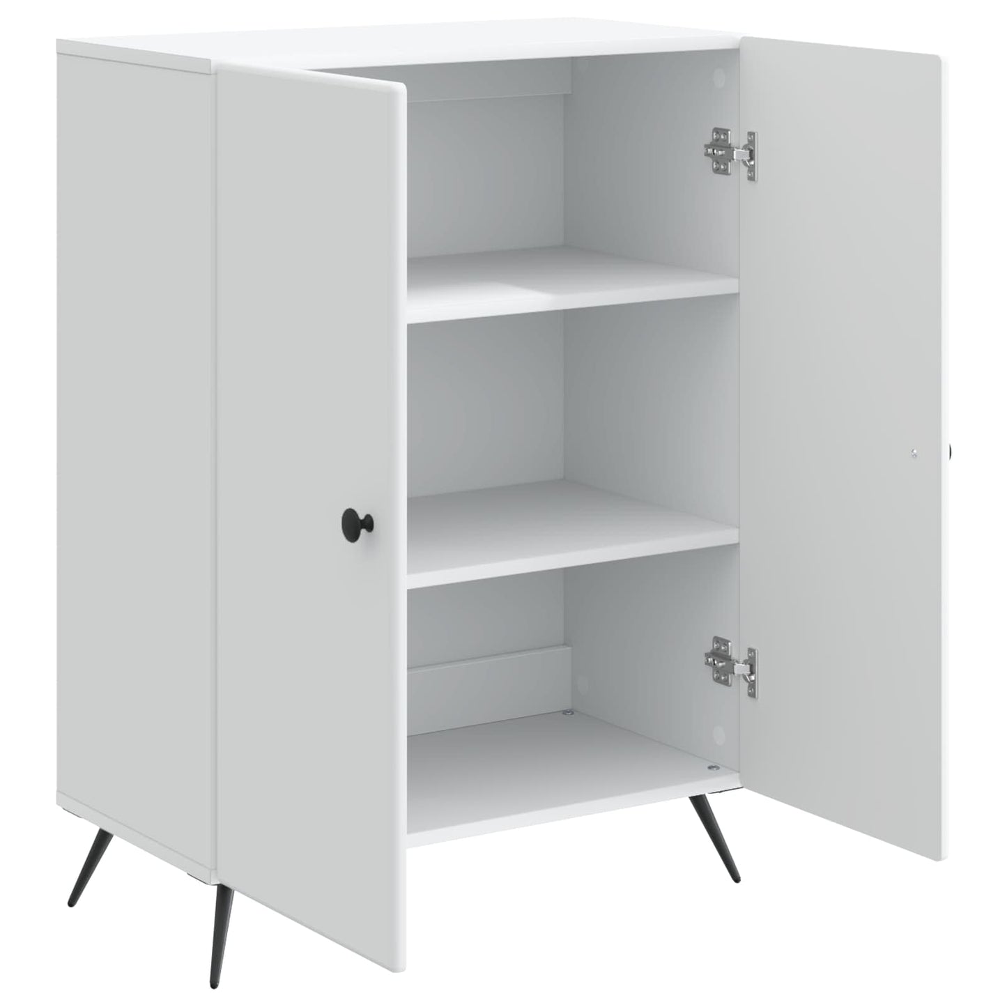 Dressoir Wit 66 x 34,5 x 90 cm Bewerkt hout is nu te koop bij PeponiXL, paradijselijk wonen!