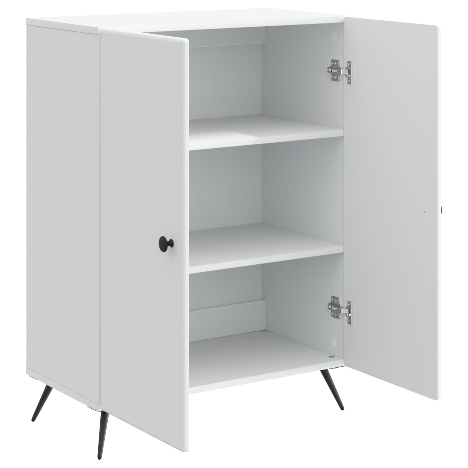 Dressoir Wit 66 x 34,5 x 90 cm Bewerkt hout is nu te koop bij PeponiXL, paradijselijk wonen!