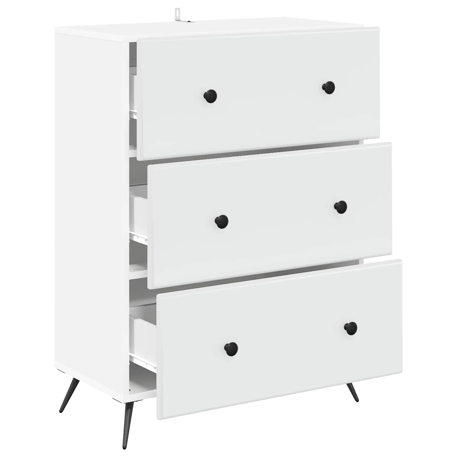 Ladenkast Wit 66 x 34,5 x 90 cm Bewerkt hout is nu te koop bij PeponiXL, paradijselijk wonen!
