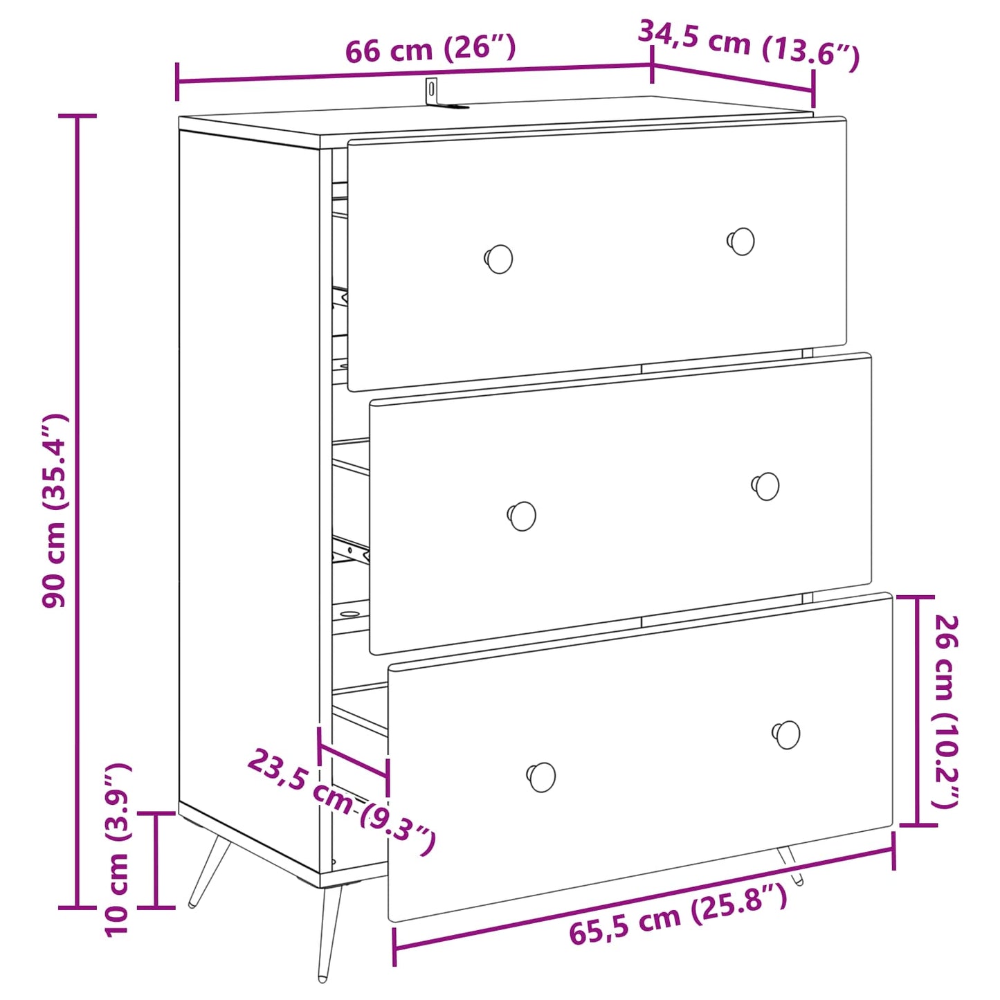 Ladenkast Wit 66 x 34,5 x 90 cm Bewerkt hout is nu te koop bij PeponiXL, paradijselijk wonen!
