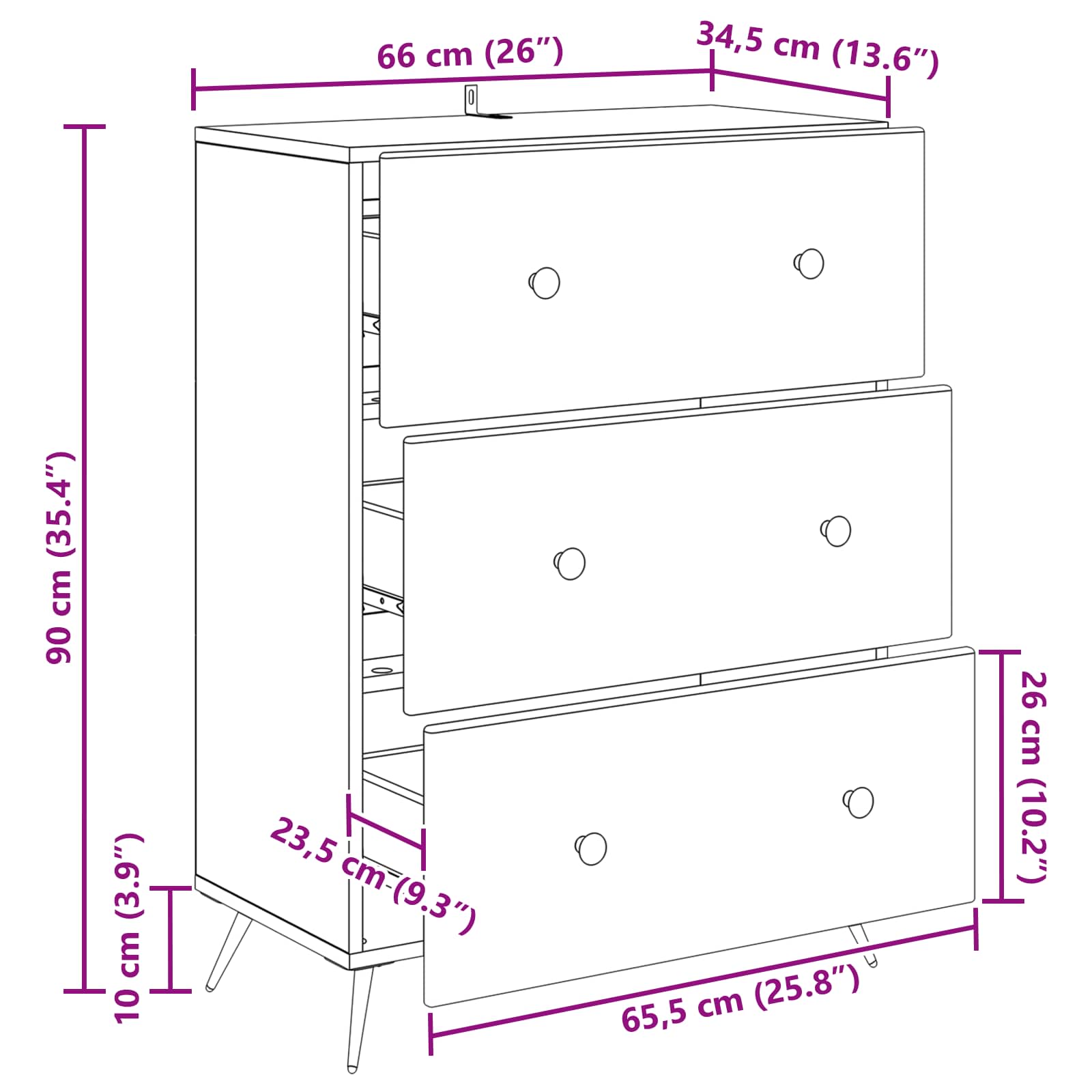 Ladenkast Wit 66 x 34,5 x 90 cm Bewerkt hout is nu te koop bij PeponiXL, paradijselijk wonen!