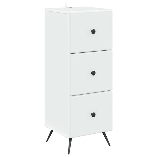 Ladenkast Wit 33 x 34,5 x 90 cm Bewerkt hout is nu te koop bij PeponiXL, paradijselijk wonen!