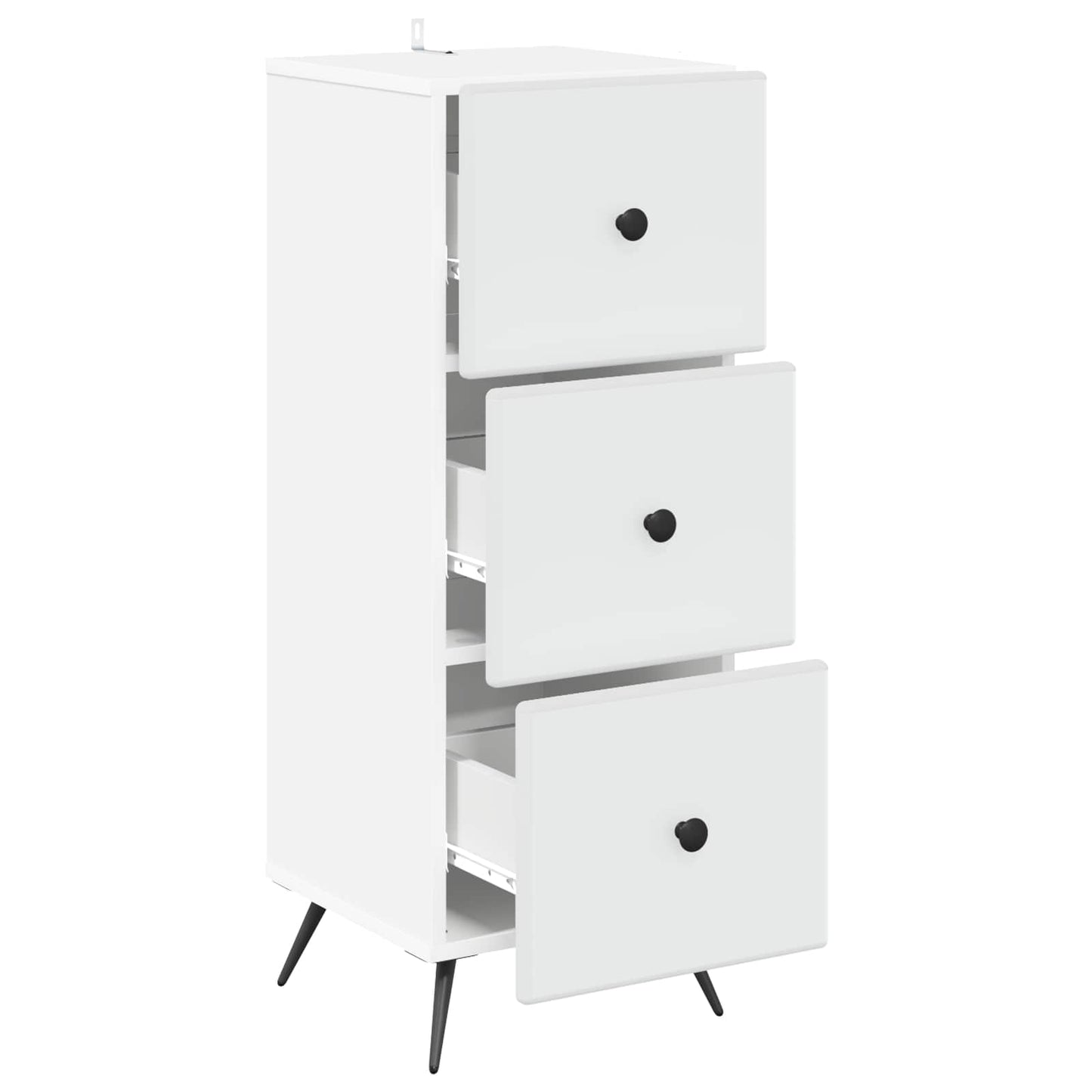 Ladenkast Wit 33 x 34,5 x 90 cm Bewerkt hout is nu te koop bij PeponiXL, paradijselijk wonen!