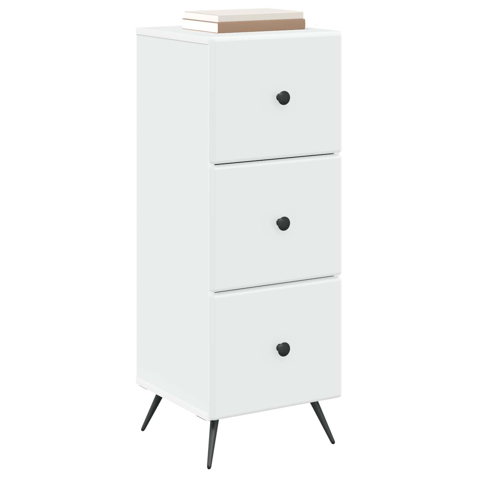 Ladenkast Wit 33 x 34,5 x 90 cm Bewerkt hout is nu te koop bij PeponiXL, paradijselijk wonen!