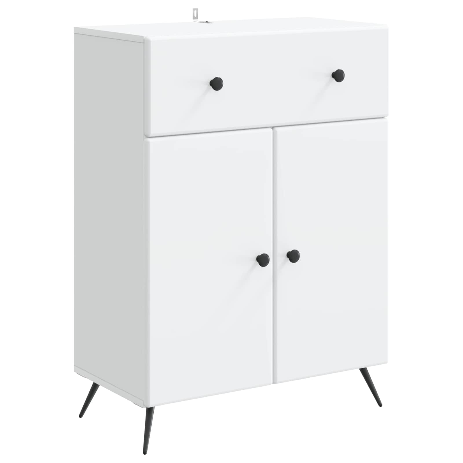 Dressoir Wit 66 x 34,5 x 90 cm Bewerkt hout is nu te koop bij PeponiXL, paradijselijk wonen!