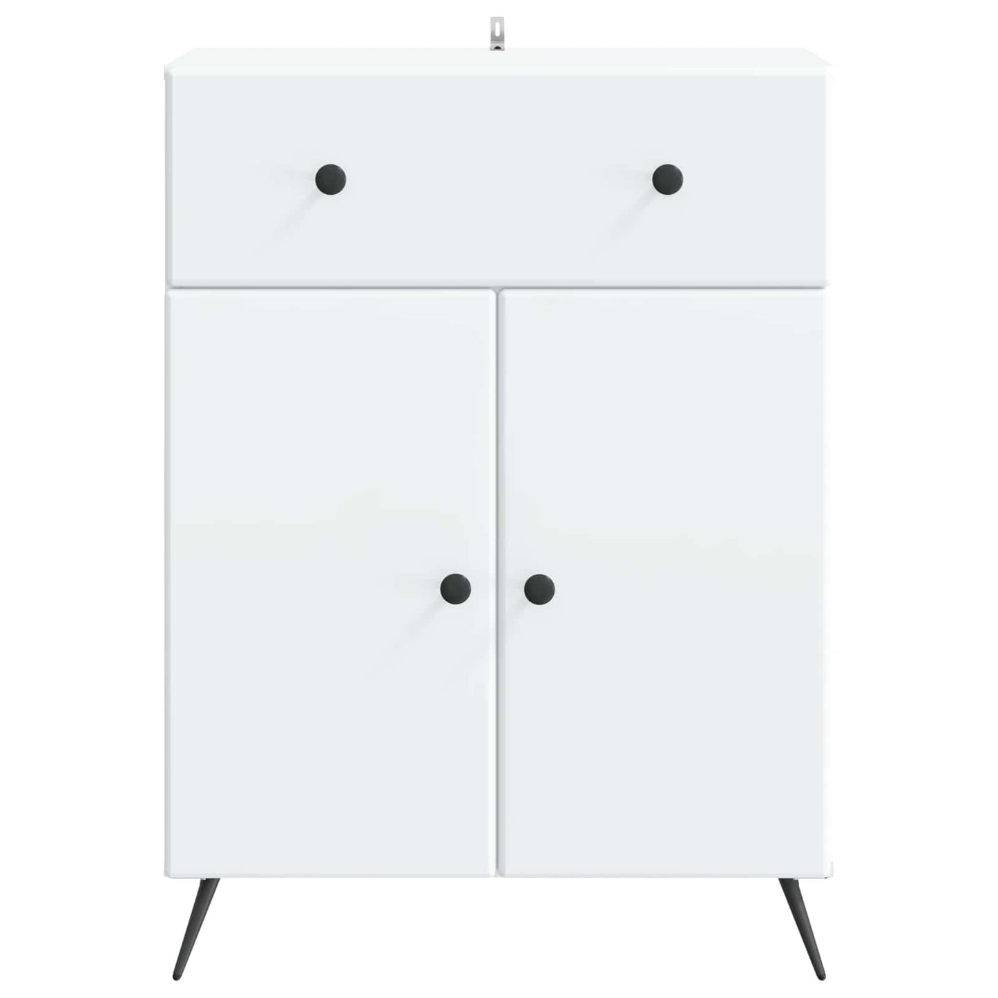 Dressoir Wit 66 x 34,5 x 90 cm Bewerkt hout is nu te koop bij PeponiXL, paradijselijk wonen!