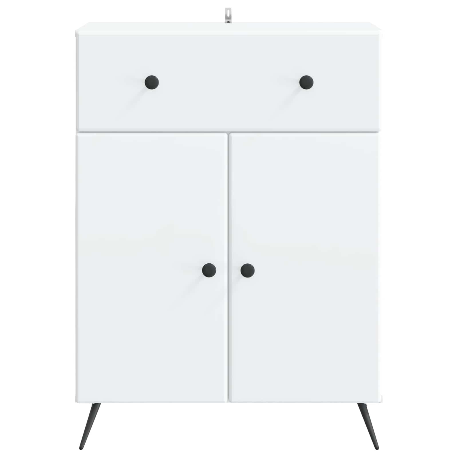 Dressoir Wit 66 x 34,5 x 90 cm Bewerkt hout is nu te koop bij PeponiXL, paradijselijk wonen!