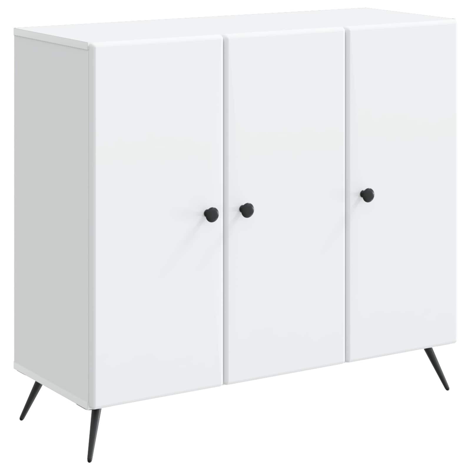 Dressoir Wit 89 x 34,5 x 80 cm Bewerkt hout is nu te koop bij PeponiXL, paradijselijk wonen!