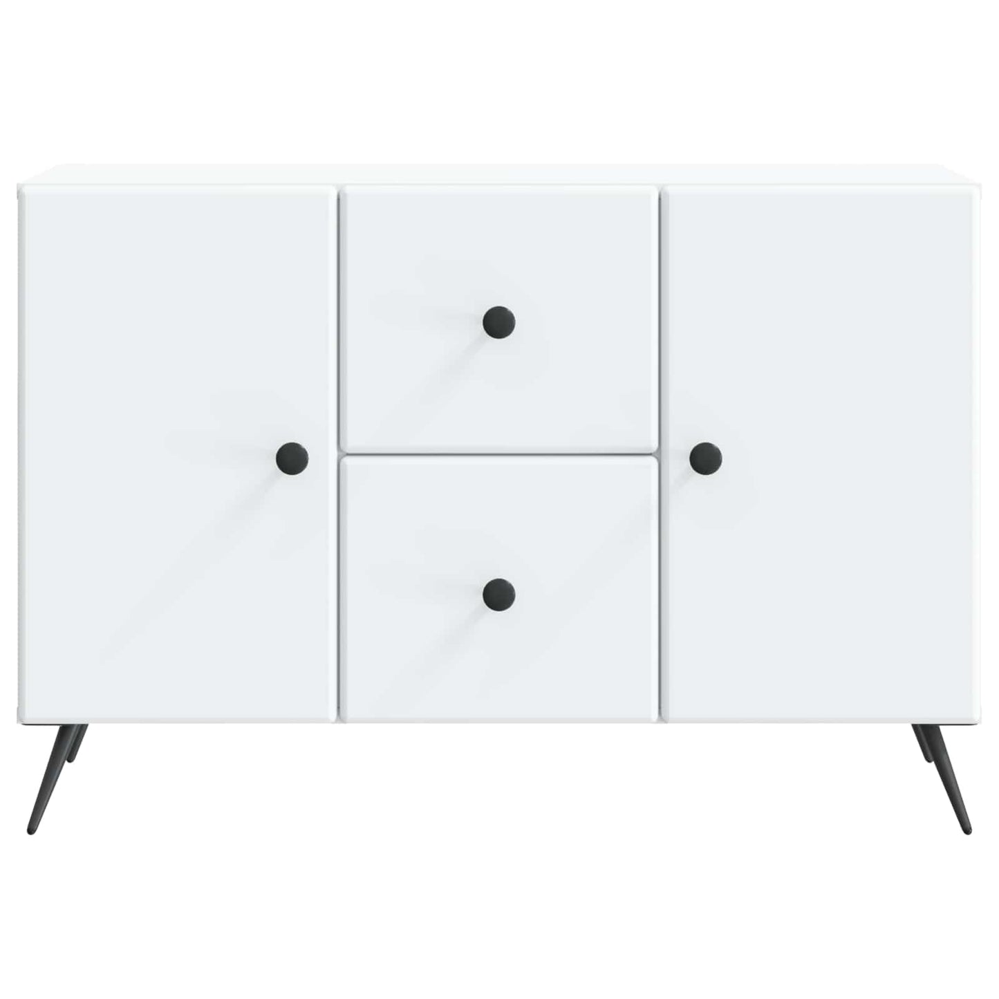 Dressoir Wit 89 x 34,5 x 60 cm Bewerkt hout is nu te koop bij PeponiXL, paradijselijk wonen!