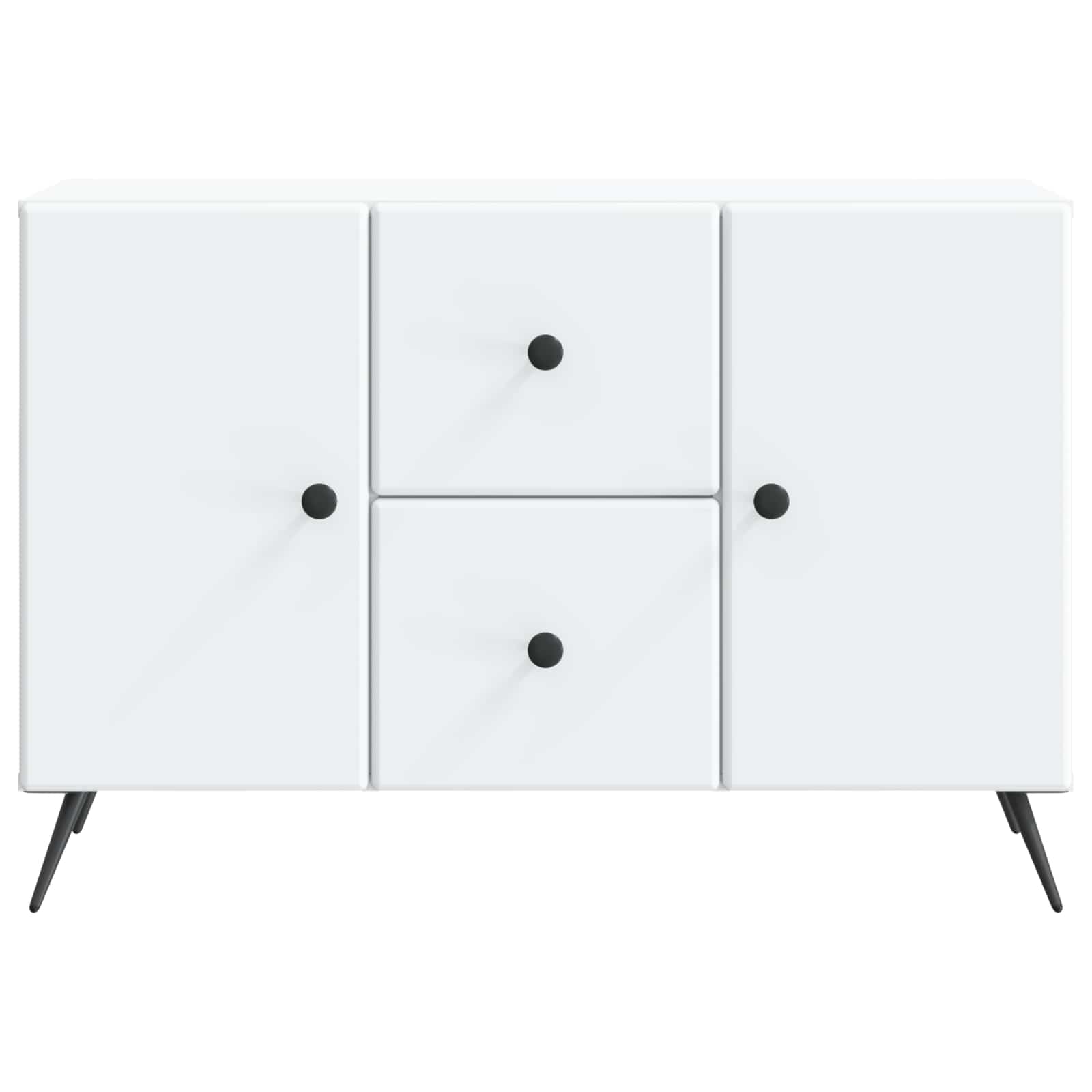 Dressoir Wit 89 x 34,5 x 60 cm Bewerkt hout is nu te koop bij PeponiXL, paradijselijk wonen!