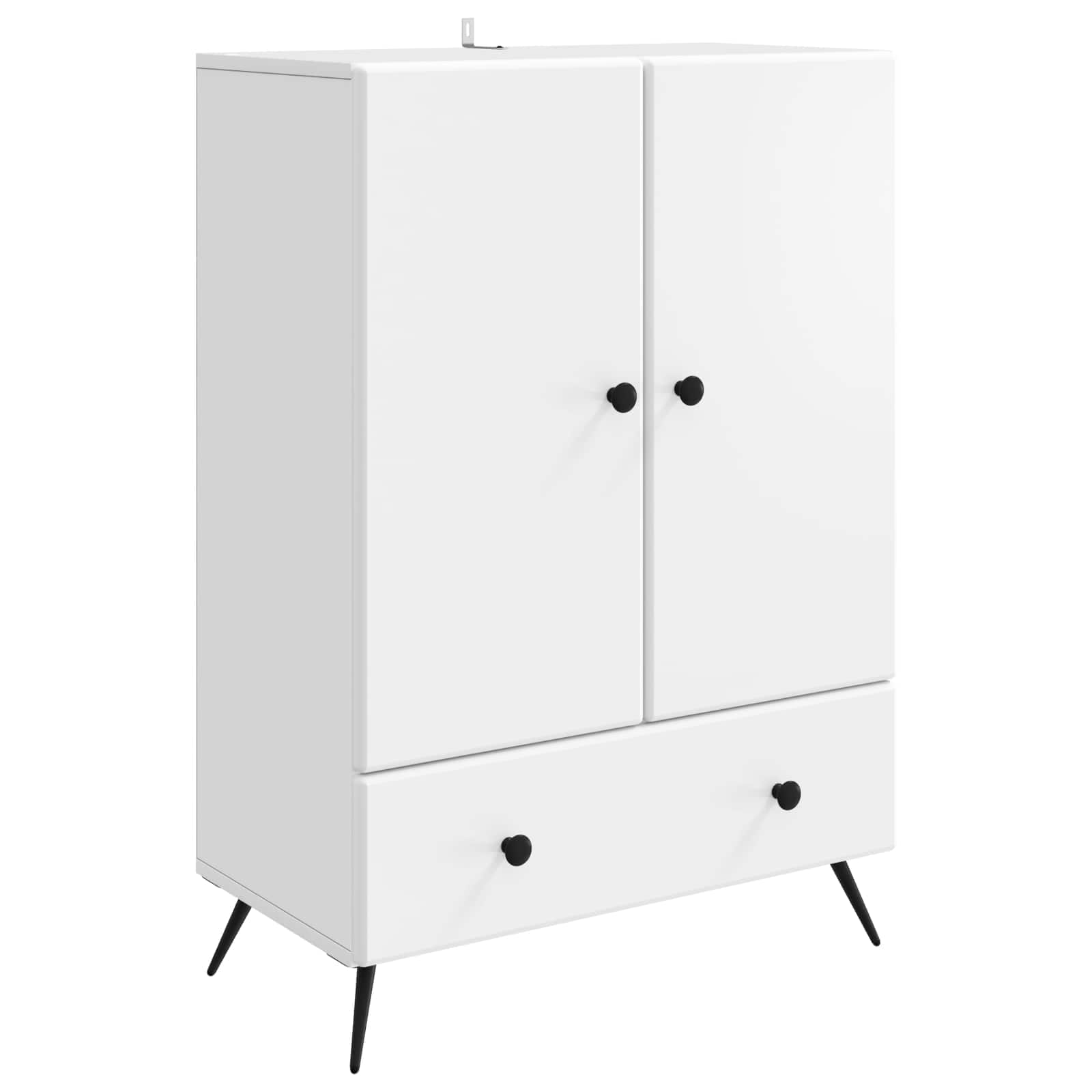 Dressoir Wit 66 x 34,5 x 95 cm Bewerkt hout is nu te koop bij PeponiXL, paradijselijk wonen!