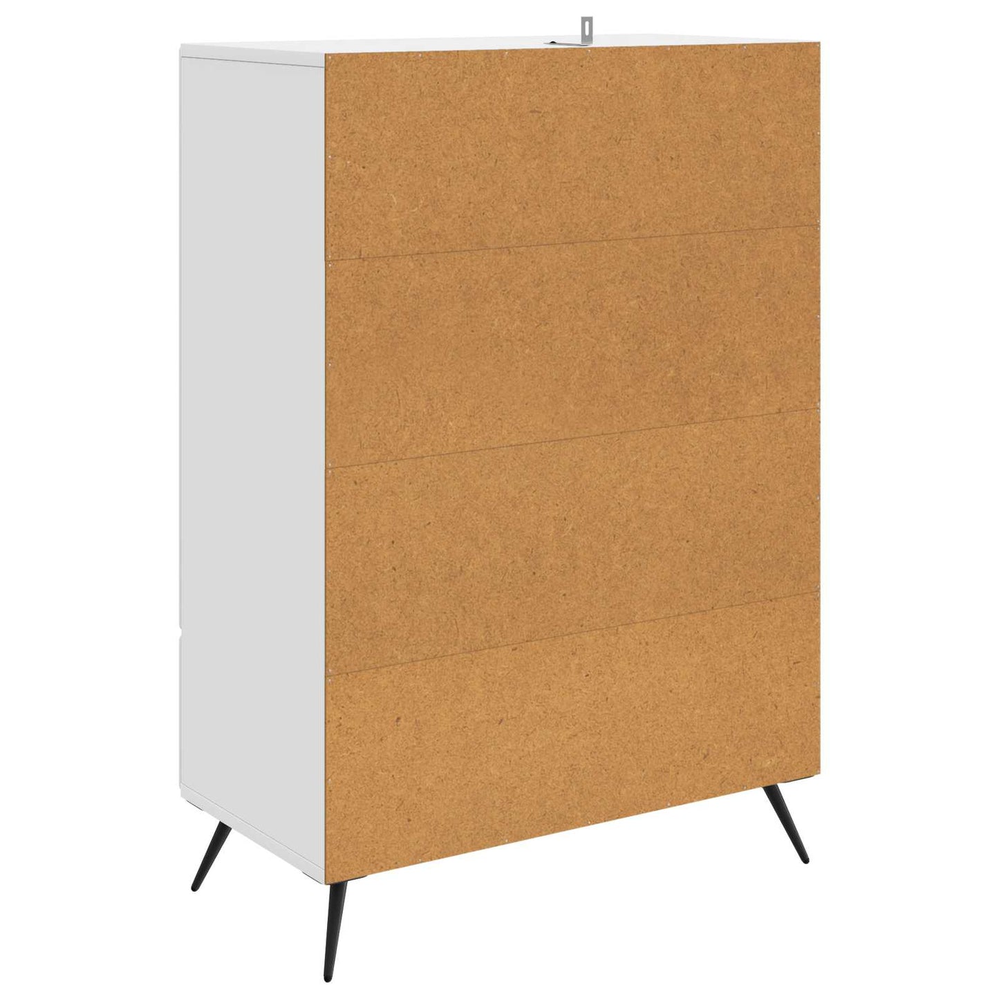 Dressoir Wit 66 x 34,5 x 95 cm Bewerkt hout is nu te koop bij PeponiXL, paradijselijk wonen!