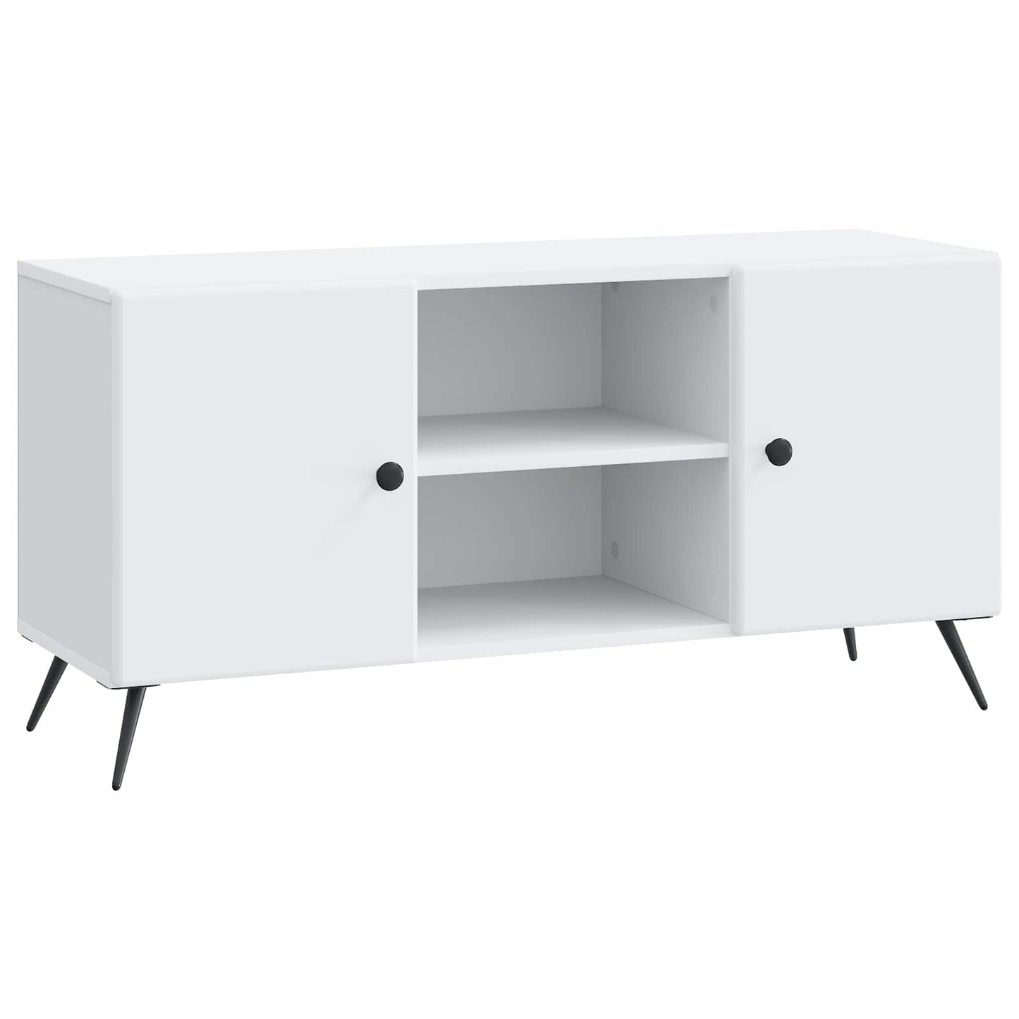 TV-kast Wit 102 x 34,5 x 50 cm Bewerkt hout is nu te koop bij PeponiXL, paradijselijk wonen!