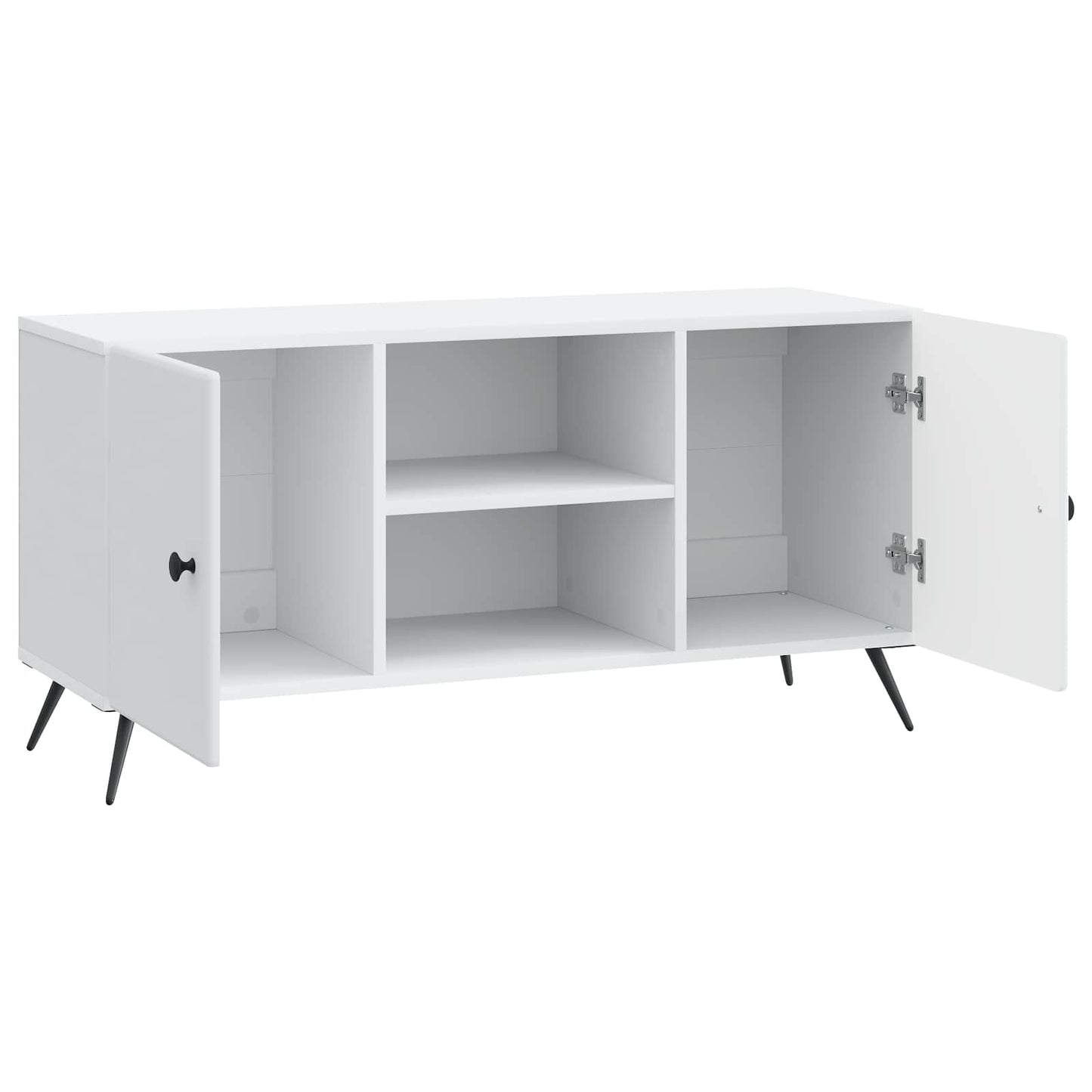 TV-kast Wit 102 x 34,5 x 50 cm Bewerkt hout is nu te koop bij PeponiXL, paradijselijk wonen!