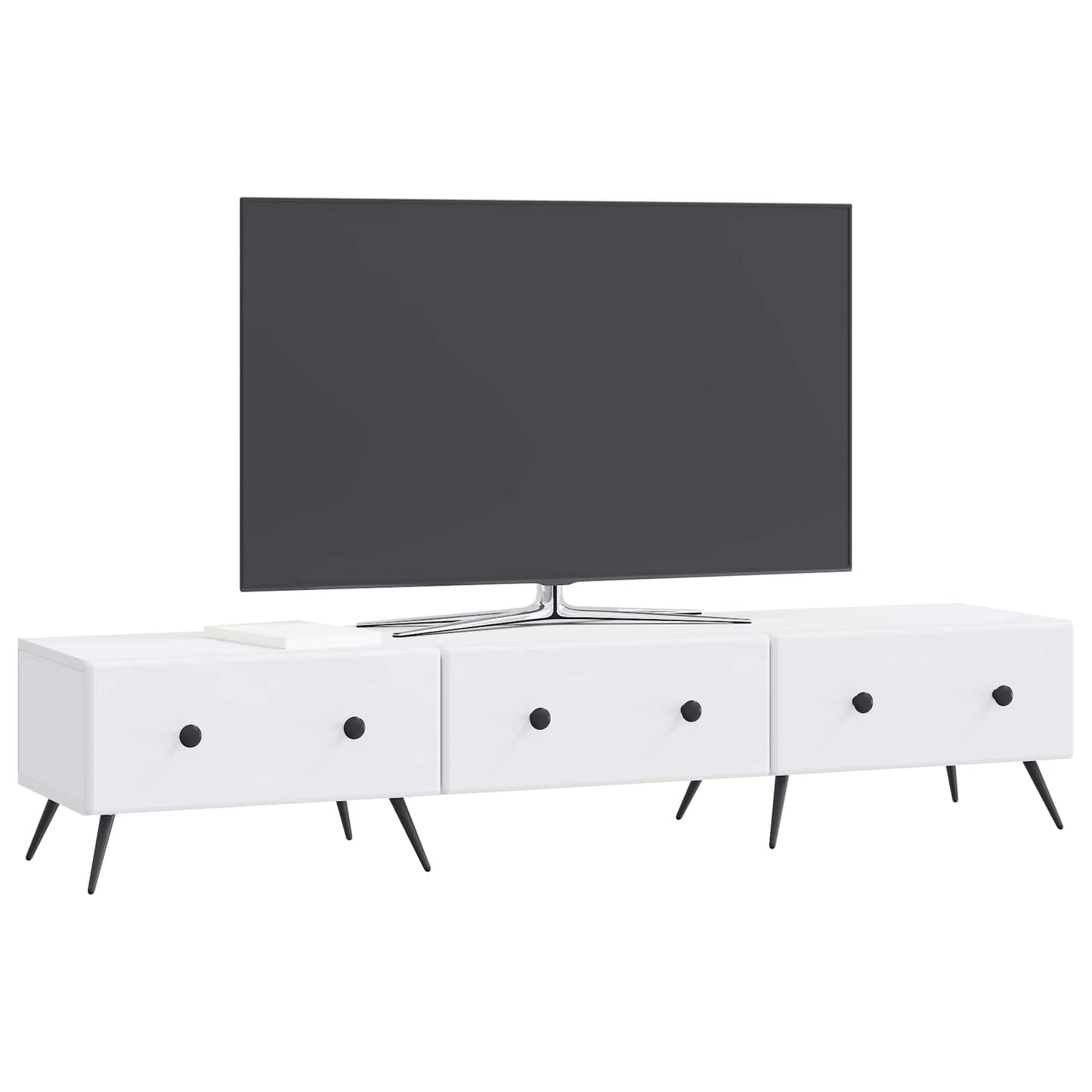 TV-kast met lade Wit 147 x 34,5 x 30 cm Bewerkt hout is nu te koop bij PeponiXL, paradijselijk wonen!