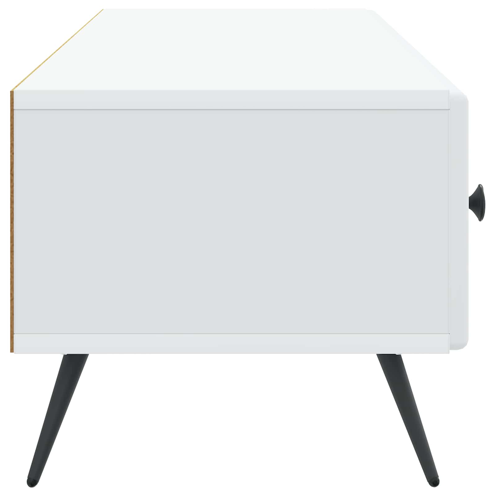 TV-kast met lade Wit 147 x 34,5 x 30 cm Bewerkt hout is nu te koop bij PeponiXL, paradijselijk wonen!