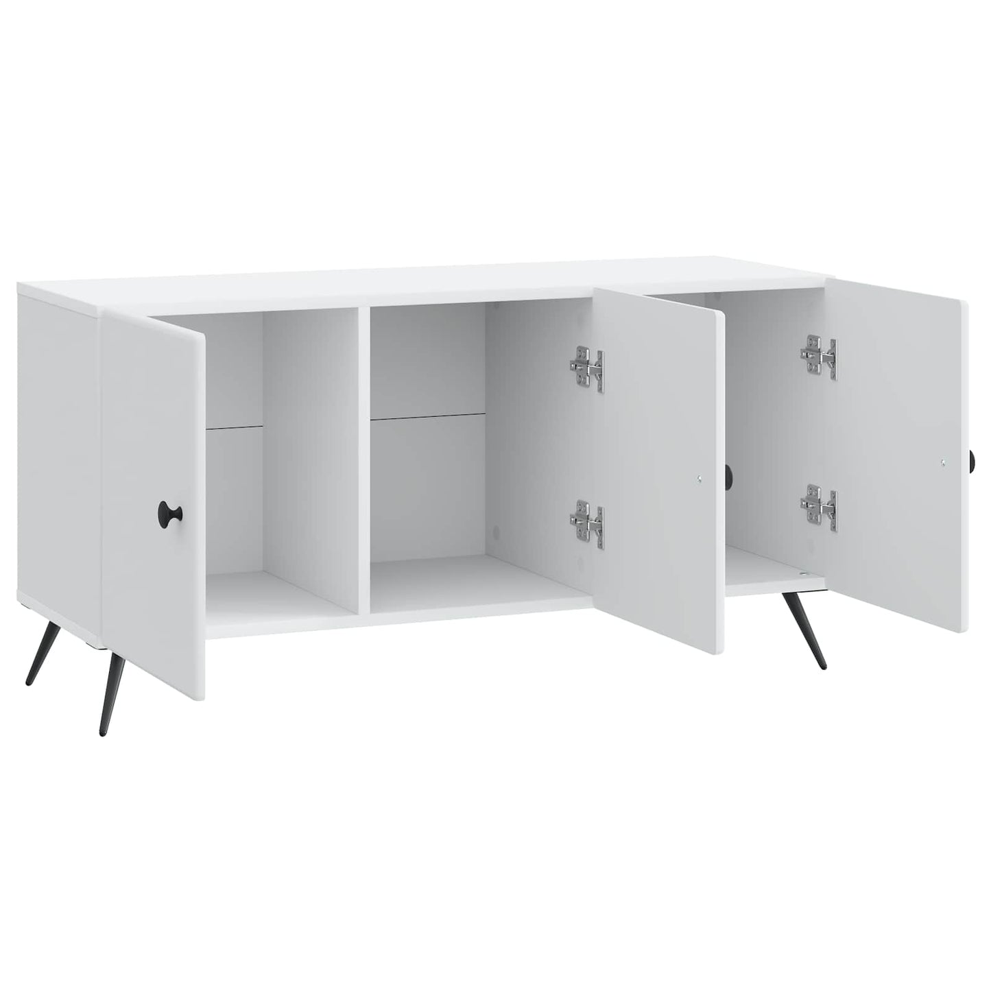 TV-kast Wit 99 x 34,5 x 50 cm Bewerkt hout is nu te koop bij PeponiXL, paradijselijk wonen!