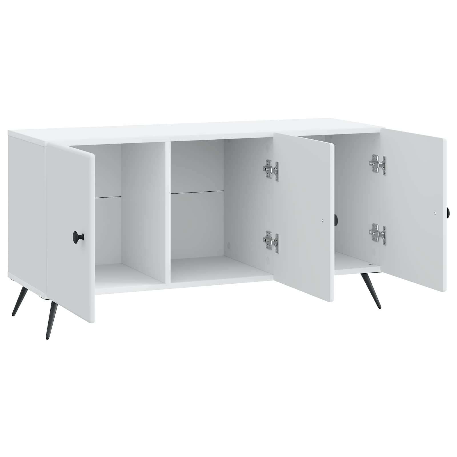 TV-kast Wit 99 x 34,5 x 50 cm Bewerkt hout is nu te koop bij PeponiXL, paradijselijk wonen!