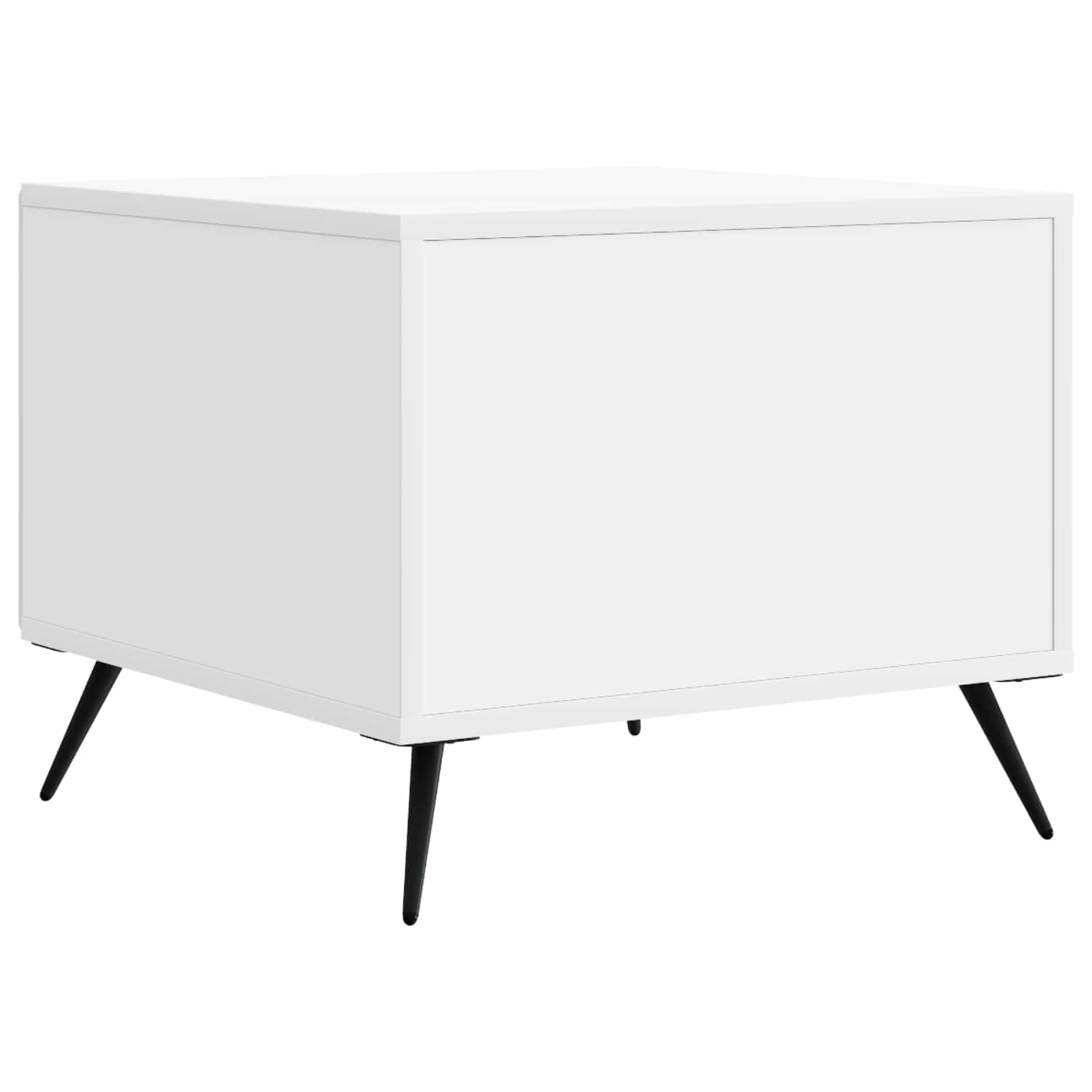 Salontafel met lade Wit 49 x 50 x 40 cm Bewerkt hout is nu te koop bij PeponiXL, paradijselijk wonen!