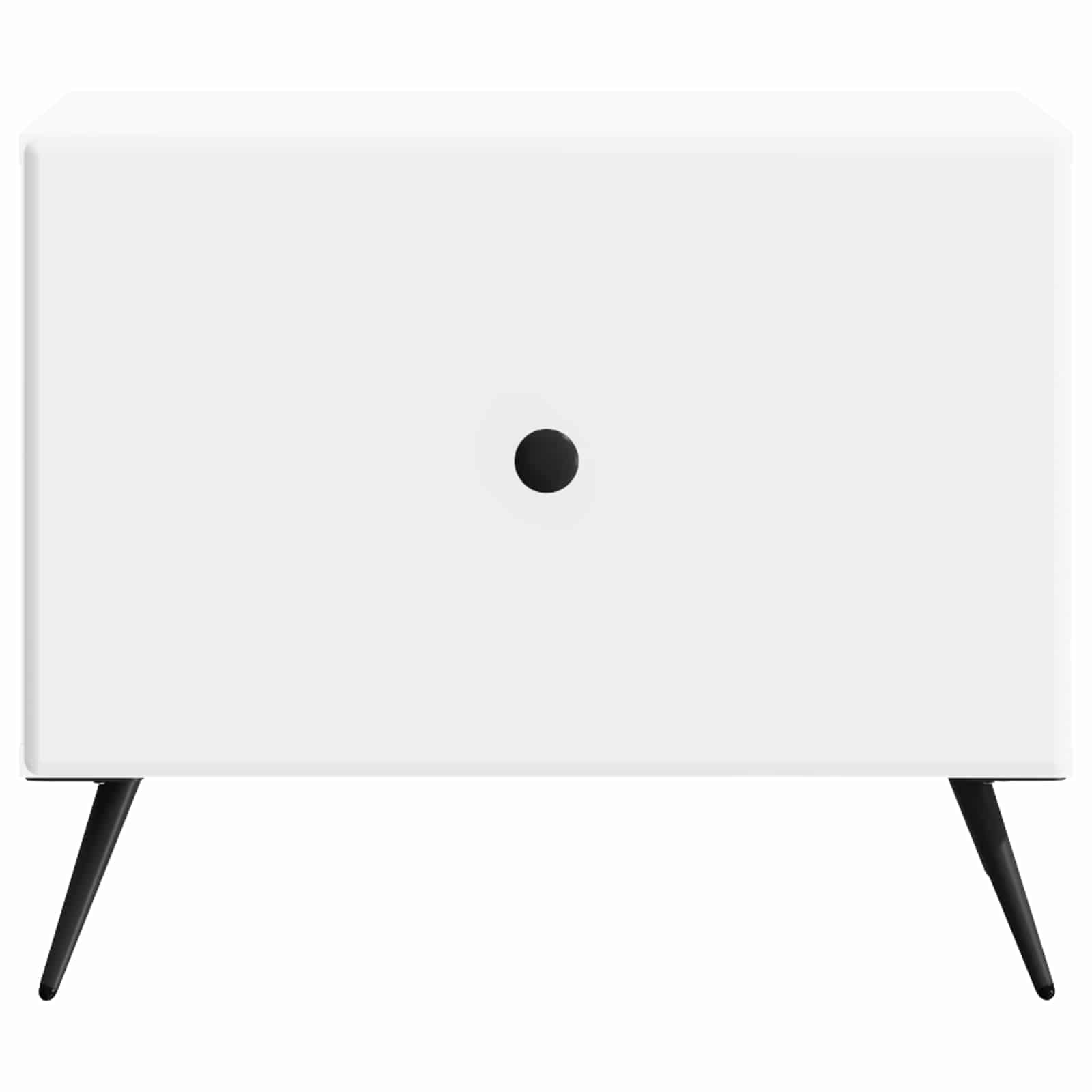 Salontafel met lade Wit 49 x 50 x 40 cm Bewerkt hout is nu te koop bij PeponiXL, paradijselijk wonen!