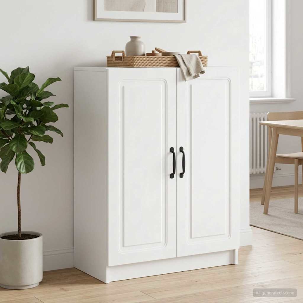 Dressoir Wit 66 x 34,5 x 87 cm Bewerkt hout is nu te koop bij PeponiXL, paradijselijk wonen!